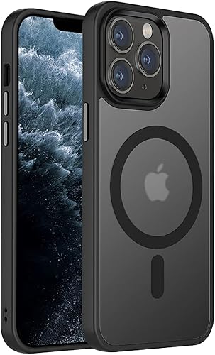 Tigowos Magnetic Guardian - Funda diseñada para iPhone 11 Pro probada en caídas de grado de 10 pies y compatible con MagSafe Funda delgada