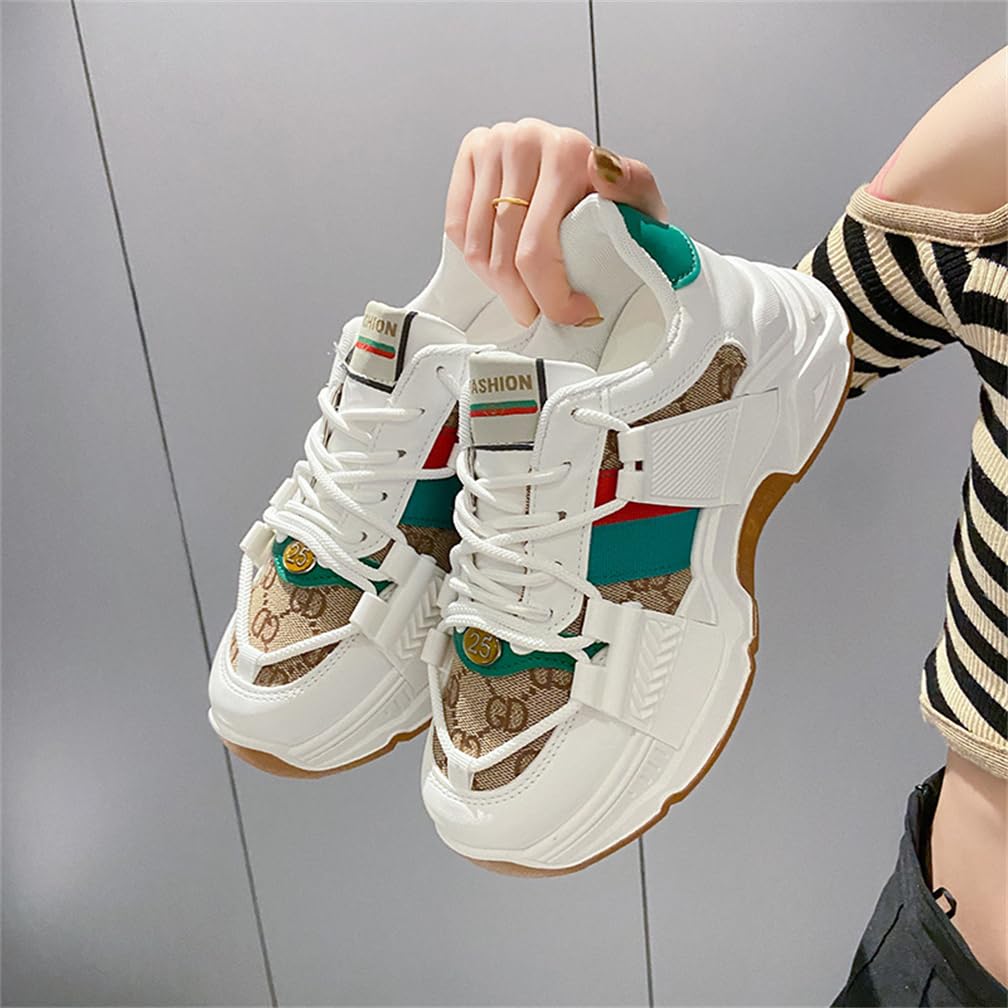 Daddy Shoes Mujer Ligero Fondo Grueso Casual Zapatos Zapatillas Deportivas Cabeza Redonda Bajo Cuatro Estaciones