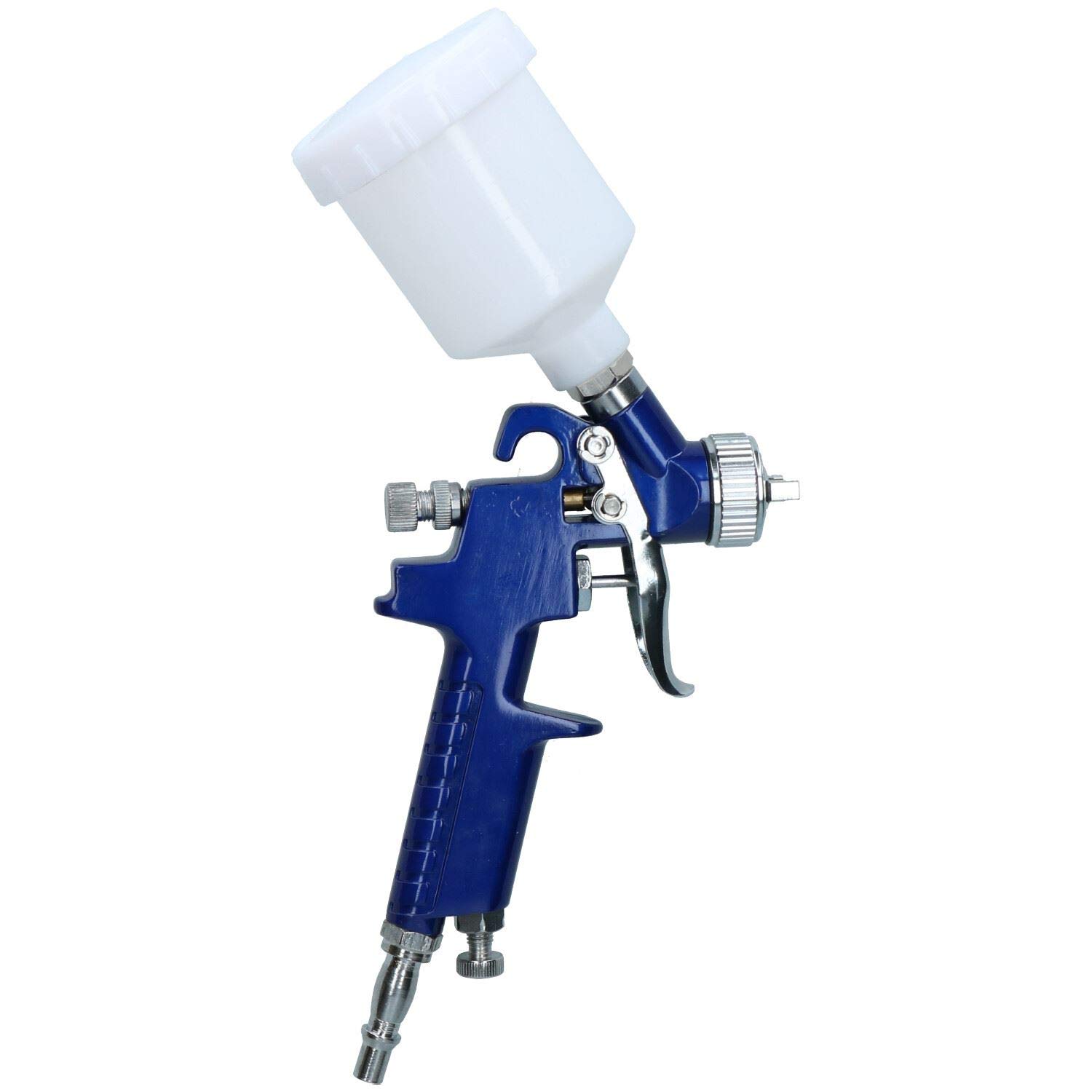 AB Tools Mini HVLP Gravity Fed Touch Up Paint Spray Gun with 1.0mm Nozzle 125ml Pot