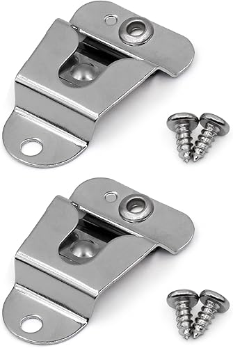 HLN9073 Clip para colgar micrófono compatible con CB Motorola Walkie Talkie con tornillo, paquete de 2