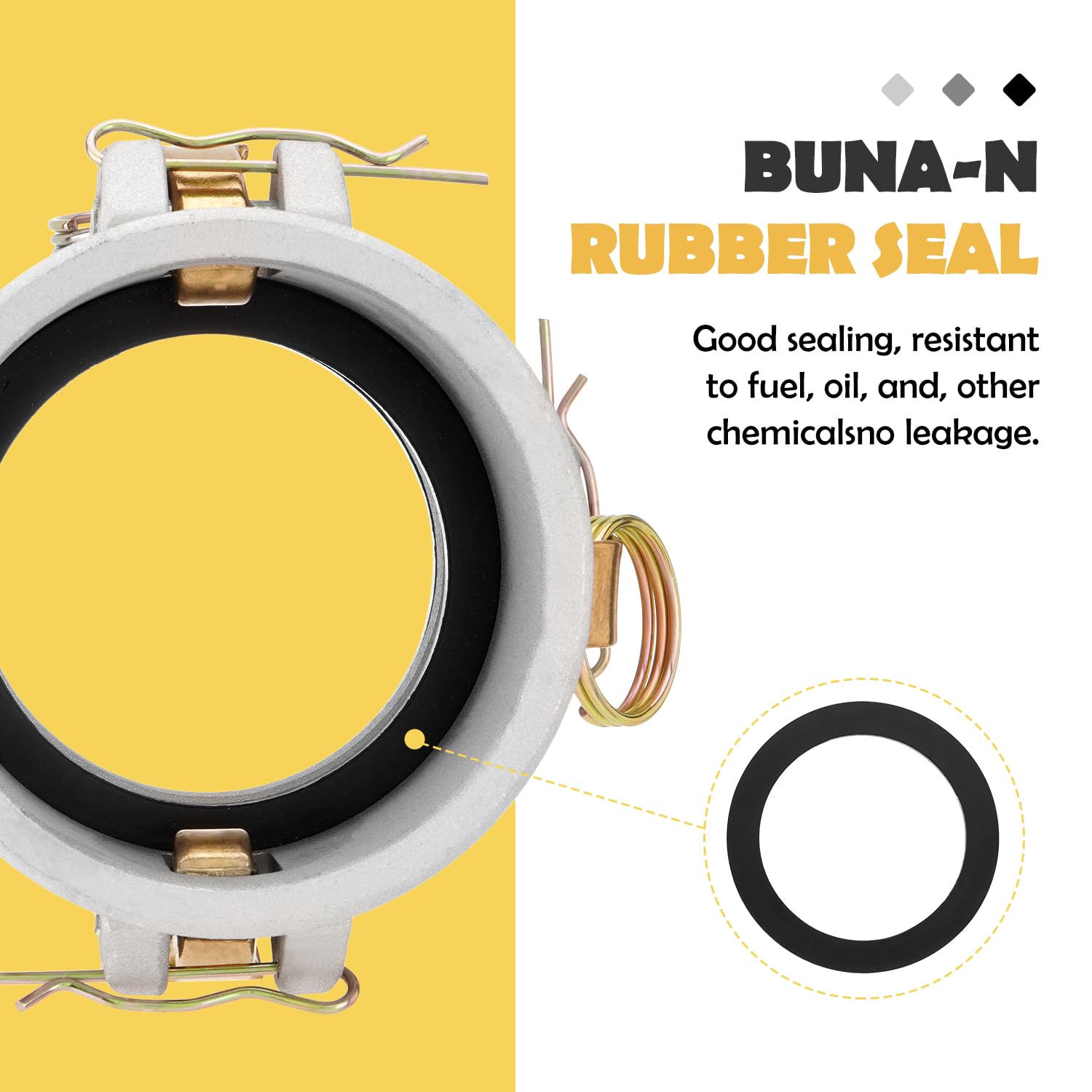 DD3030 Acoplador de bobina de leva y ranura de aluminio tipo DD, Camlock hembra de 3 pulgadas x Camlock hembra de 3 pulgadas (CAM-30-DD-AL)