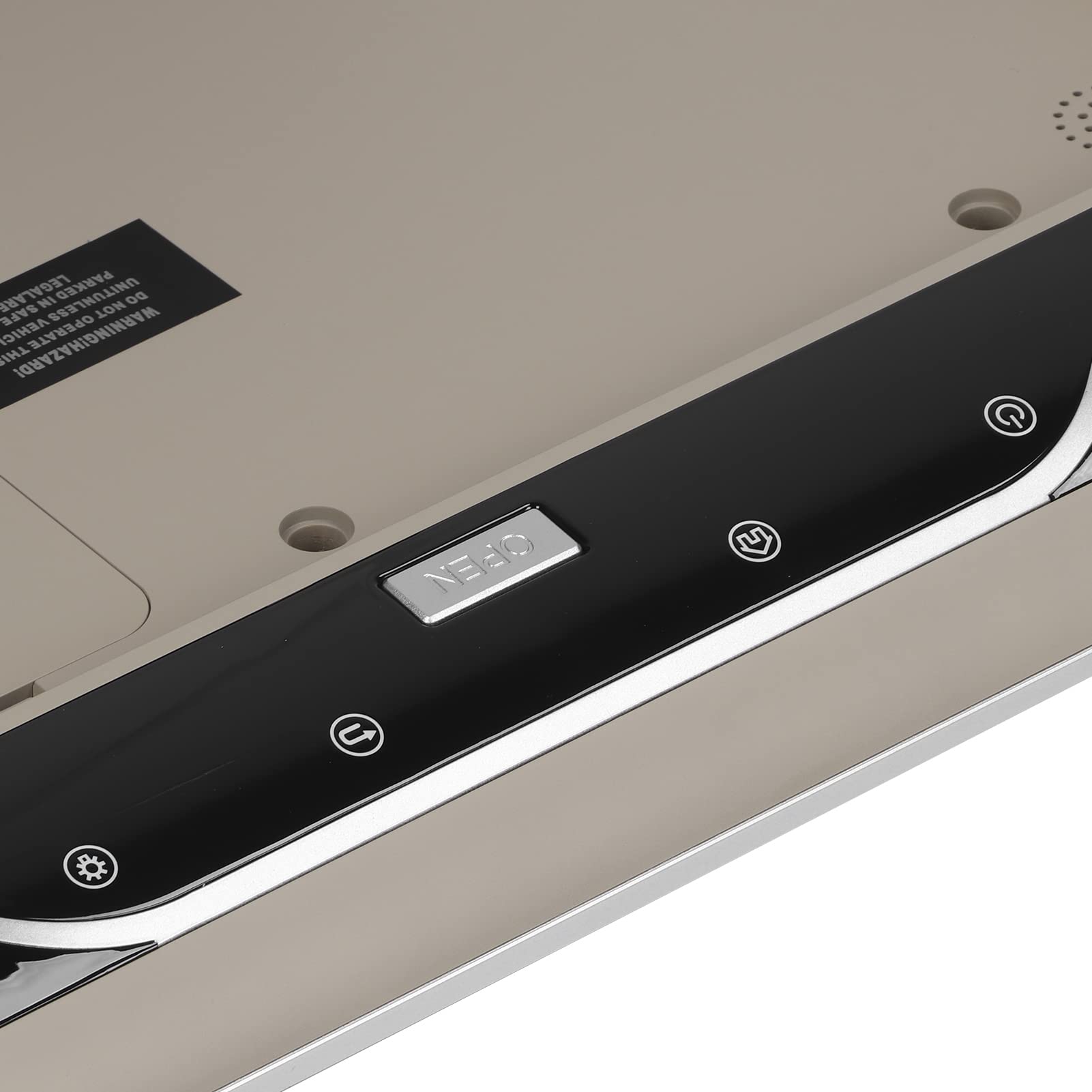 Monitor de Montaje en el Techo del Coche, Pantalla Abatible Montada en el Techo del Coche de 19 Pulgadas, Compatible con HDMI Y TV con Control Remoto Android 9.0(Beige)