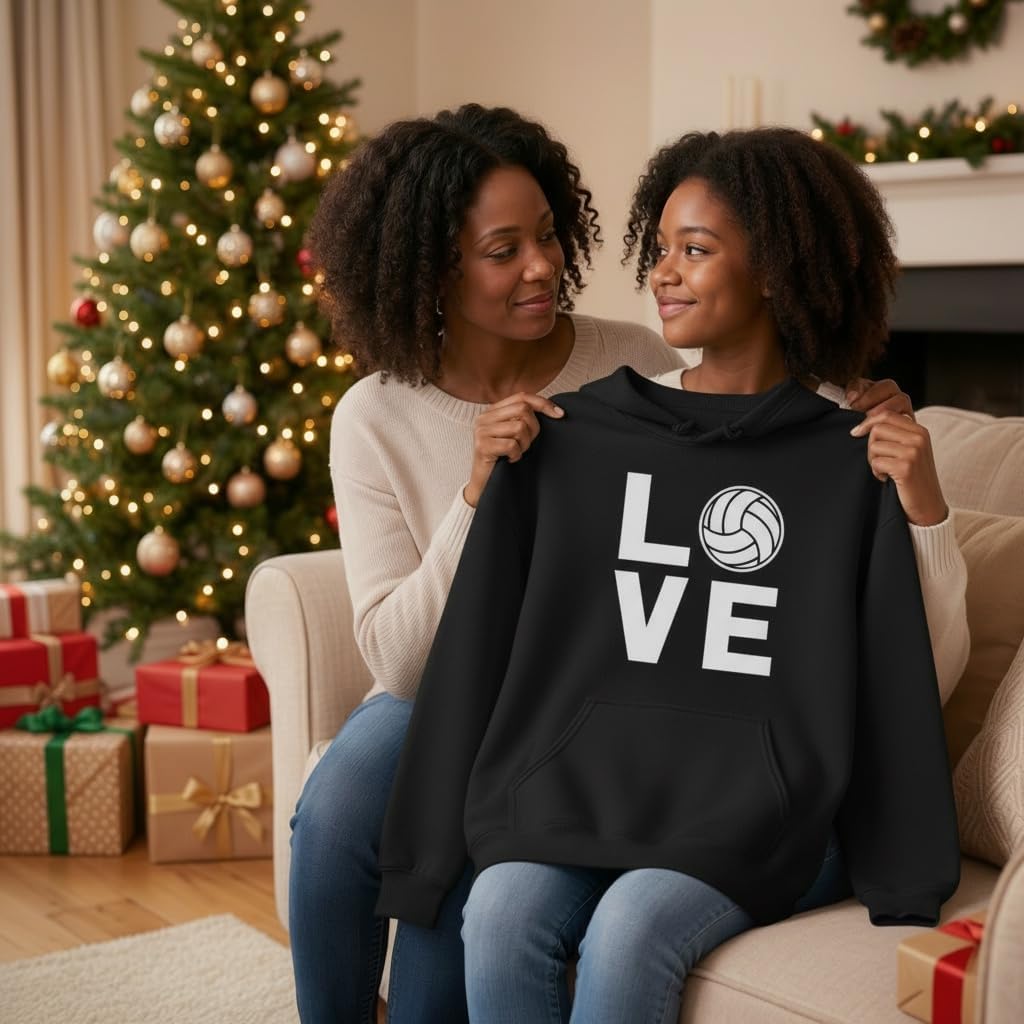 Tstars Volleyball Hoodies Gifts for Teen Girls Women Fans Team Players Love Sweatshirt Hoodie - Image 2