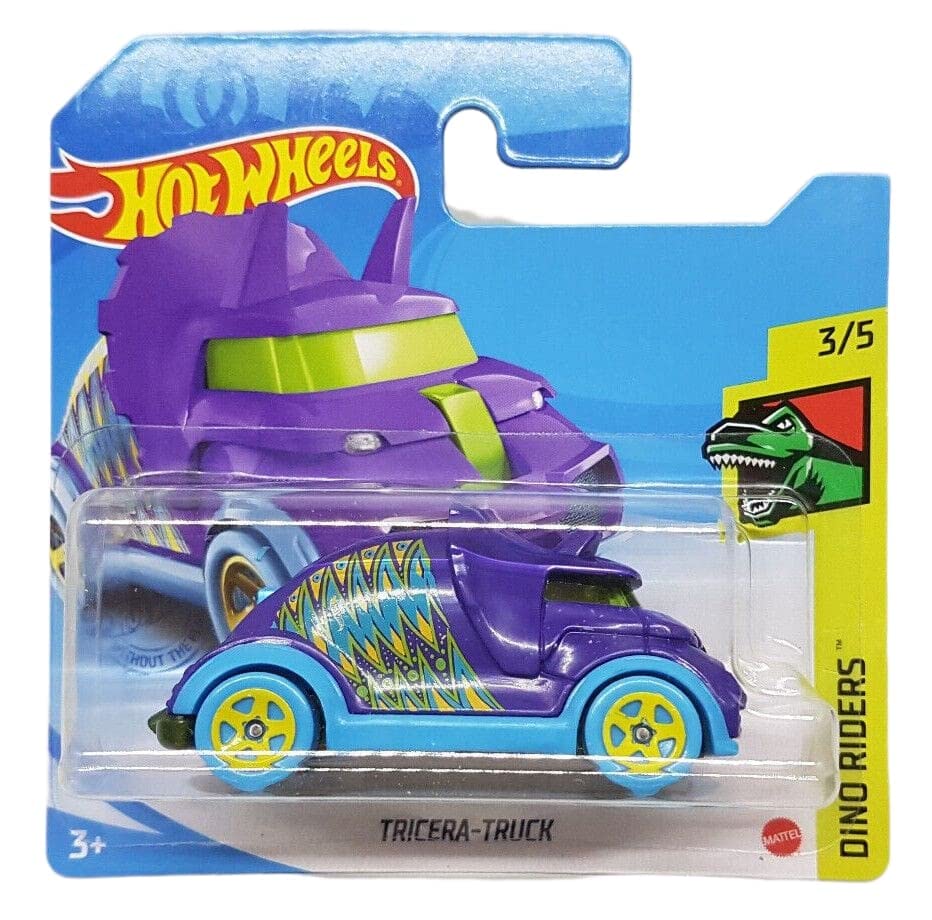 Hot Wheels - Tricera-Truck - Dino Riders 3/5 - GRY62 - Short Card - Mattel 2021
