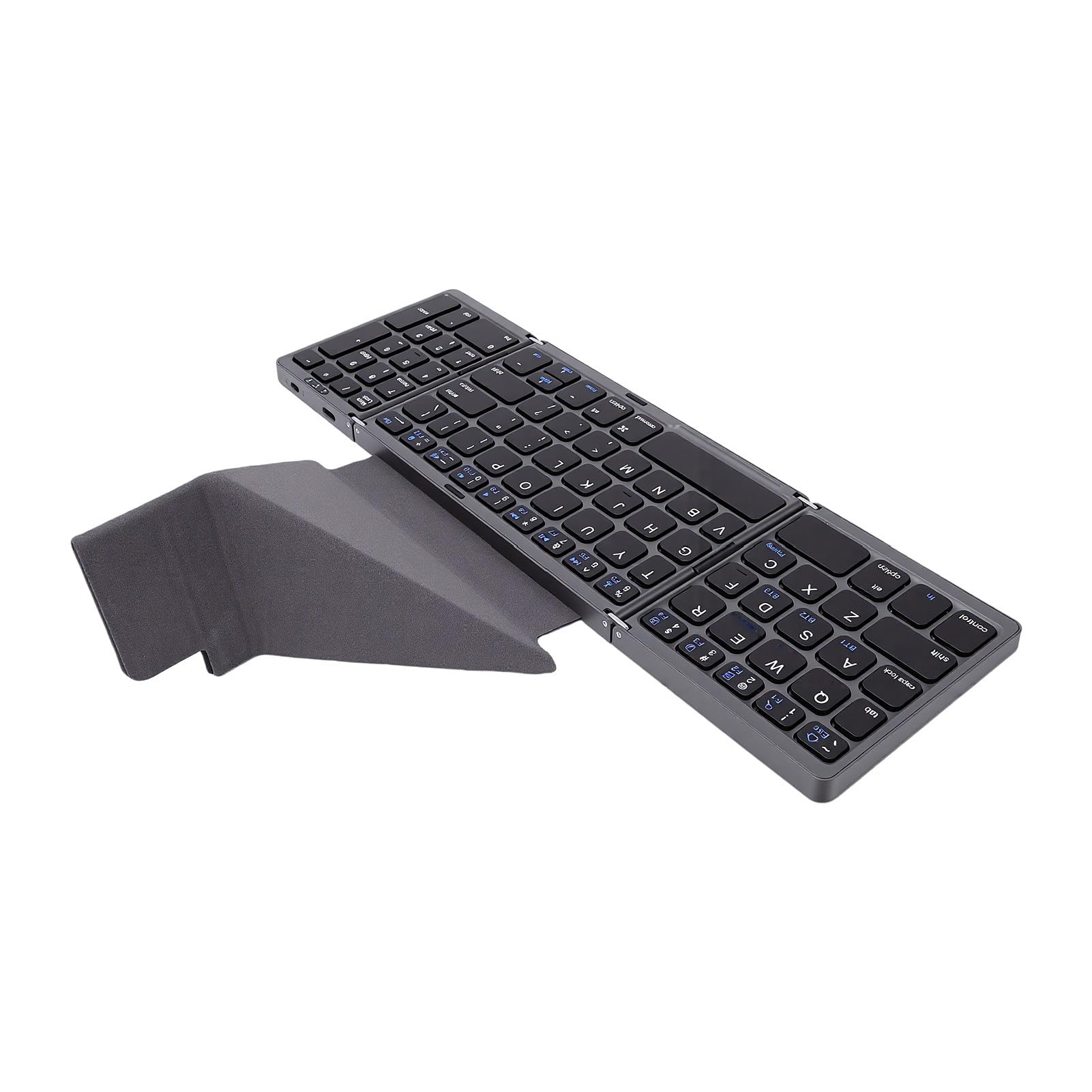 Tastiera WirelessPortatile Sottile Pieghevole con Supporto (GREY)