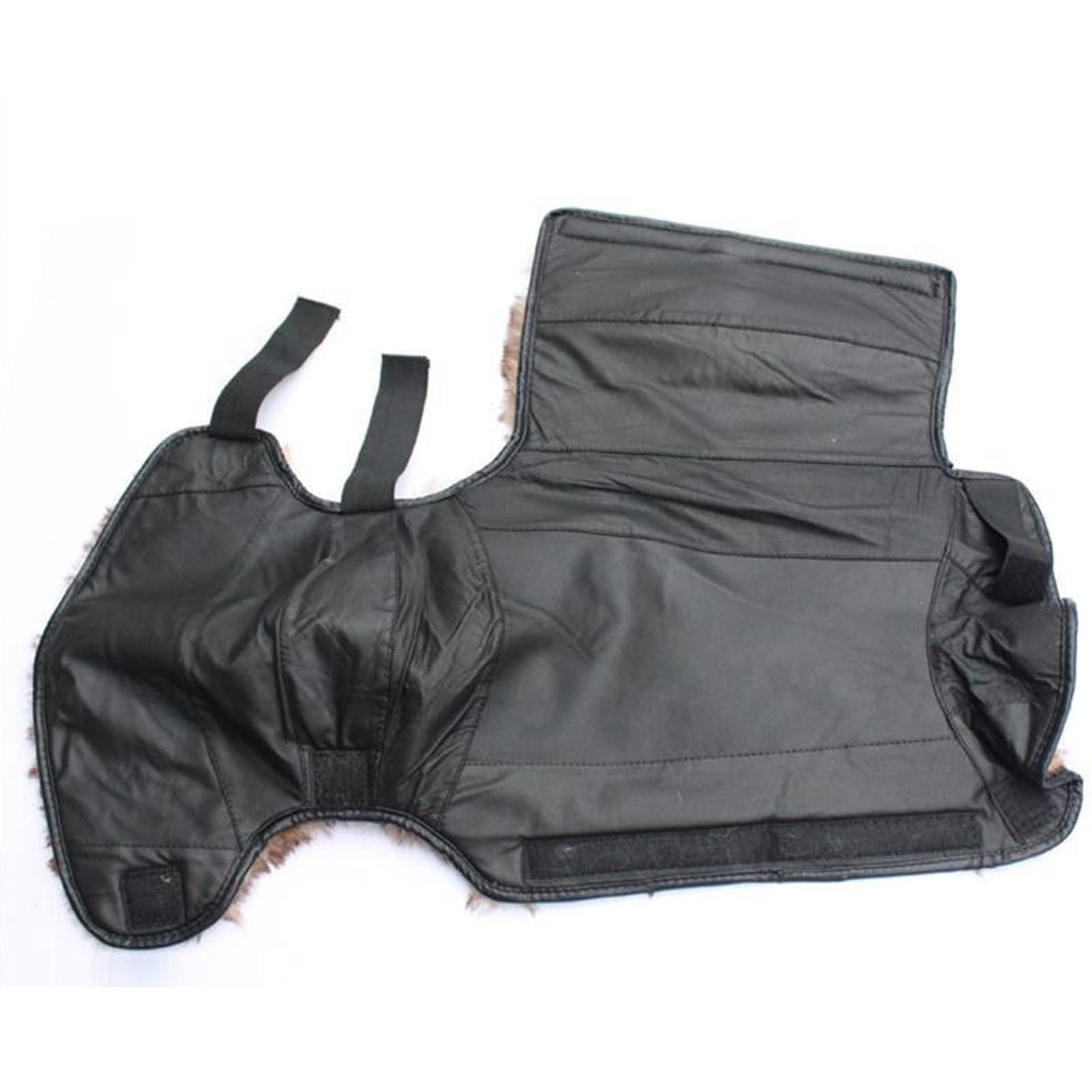 Couvre-Jambes de Moto Chaud. Couvre-Jambes en Cuir Protège-Jambes réglables Matériau en Cuir PU et Demi-Pantalon Unisexe Chaud adapté à l'hiver