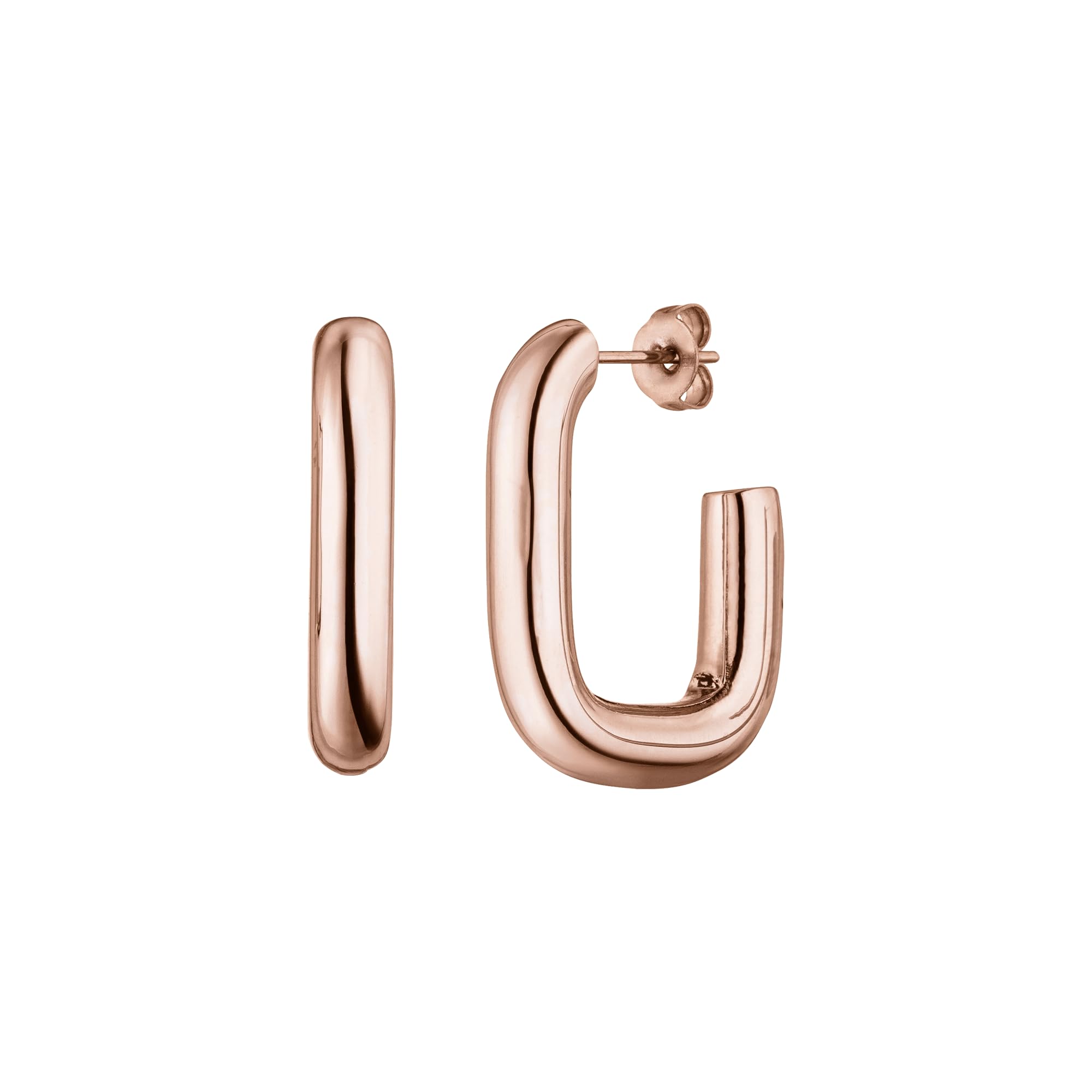 PURELEI® Orecchini A Cerchio Hula Per Donna - Piccoli E Spessi In Acciaio Inossidabile, Impermeabili, Diametro 4,5 Mm - Gioielli Ispirati Alle Hawaii - 2