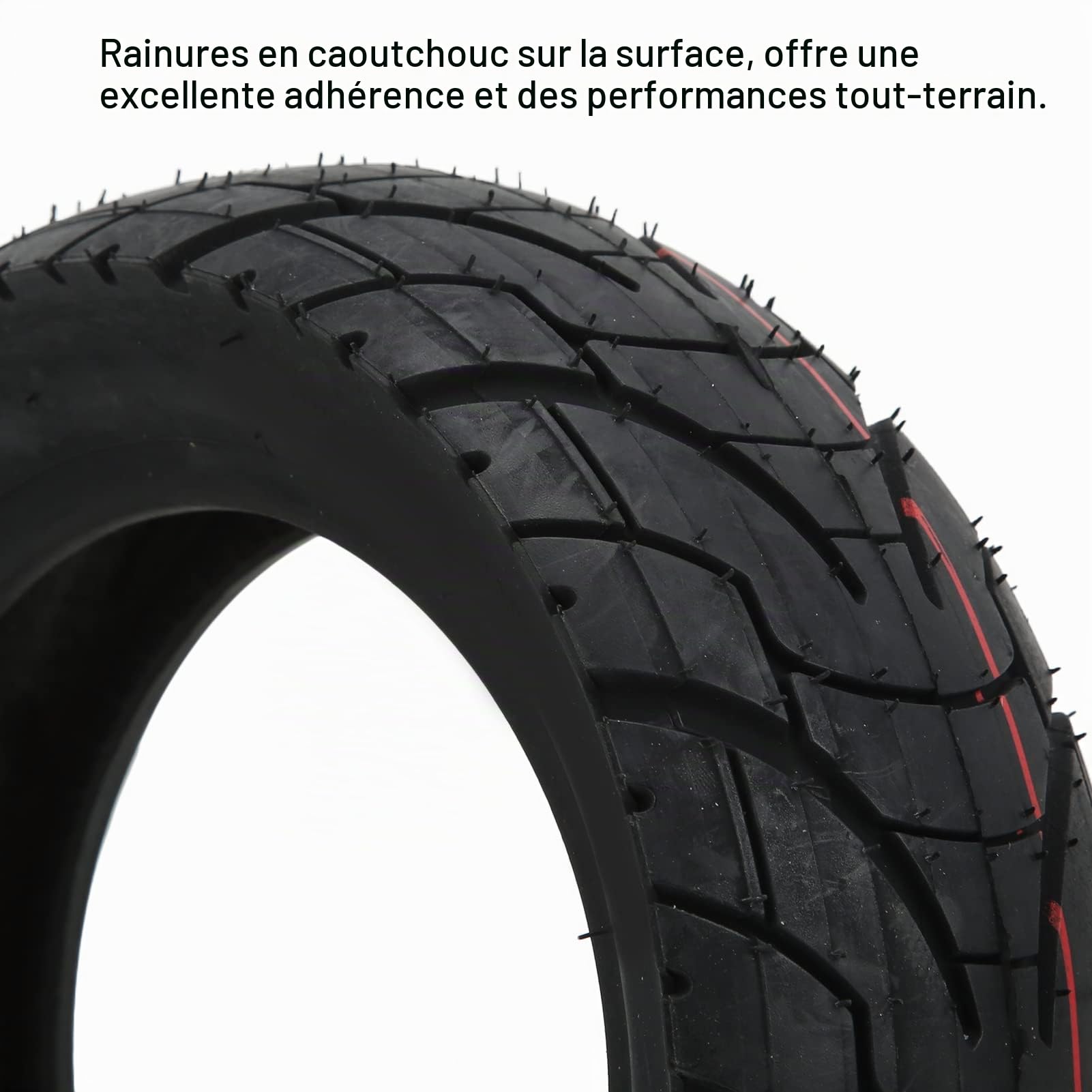 Pneus de Scooter Électrique, 10 pouces, Pneu Sans Chambre à Air Auto-Réparable, 80/60-6 Pneu Tubeless, pour Accessoire de M4 M4Pro