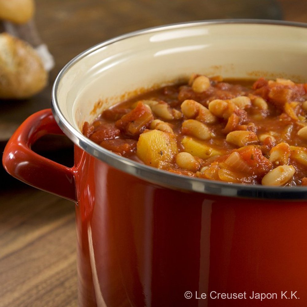 Le Creuset Enamel On Steel Stockpot, 6 Quart, White