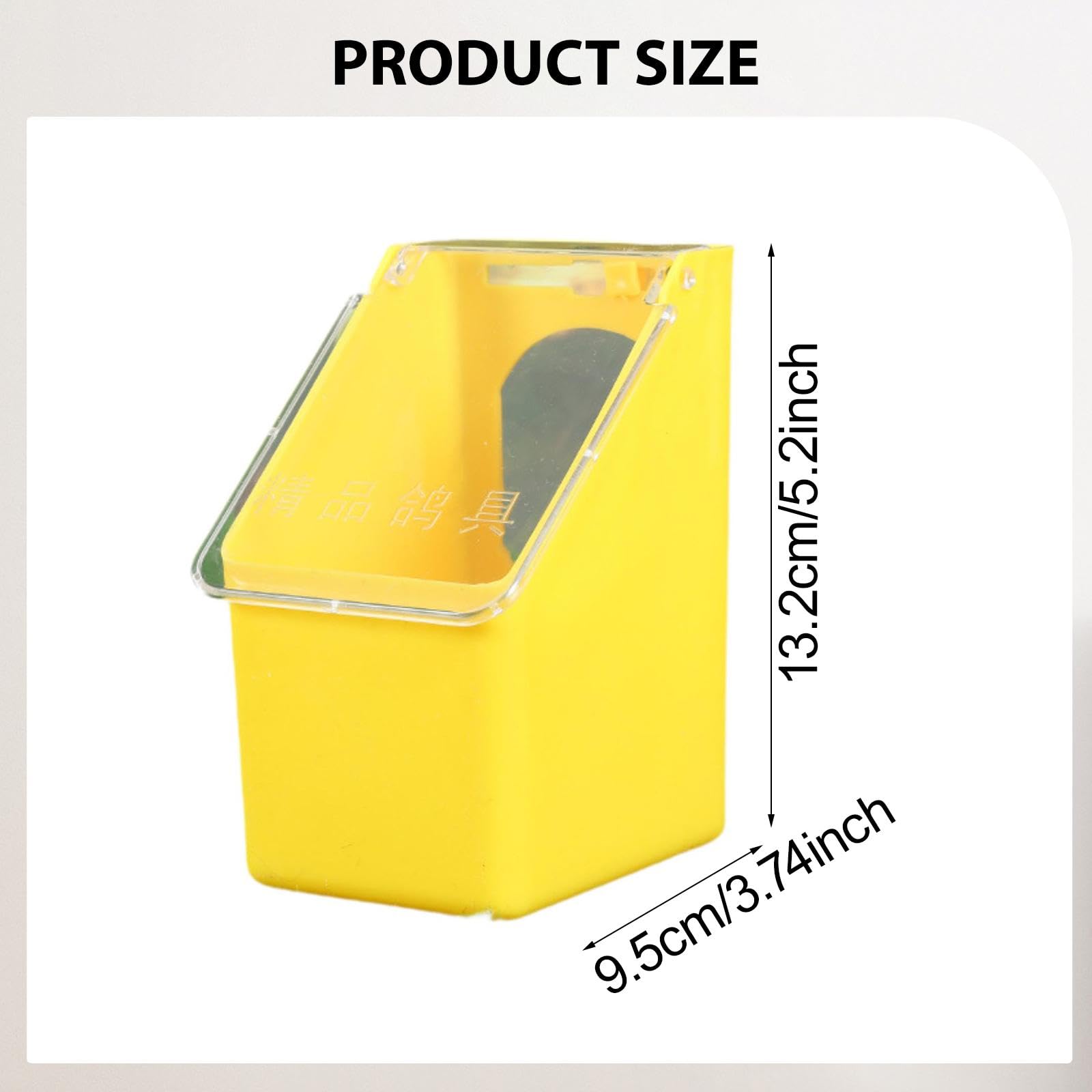 predolo Comedero para Palomas, tórtolas y pájaros. Dispensador de Comida Colgante para y periquitos, Amarillo