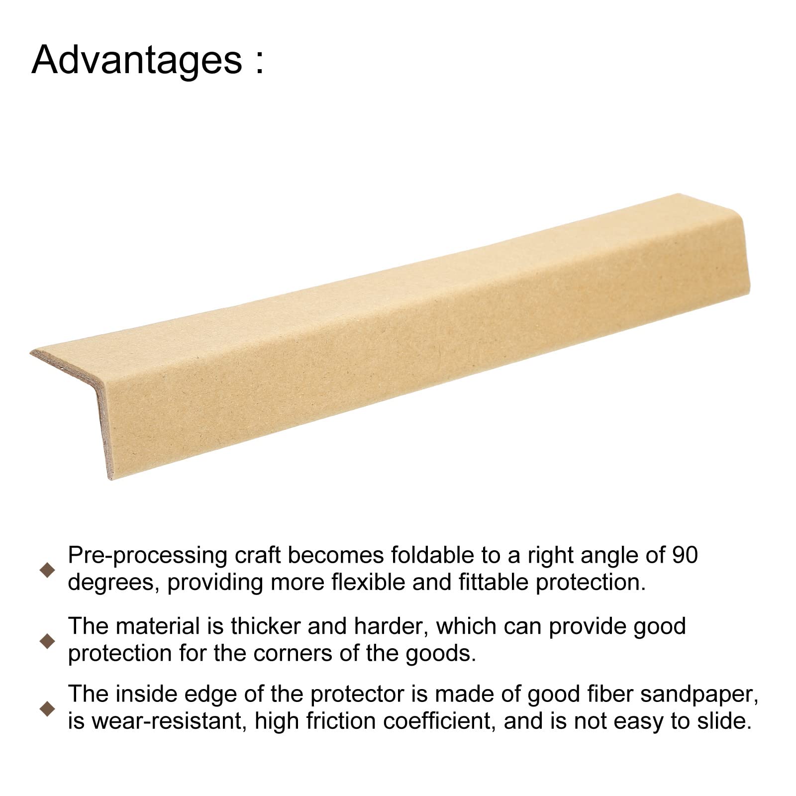PATIKIL Réglable Carton Coin Protecteur Paquetage Cadre Protecteurs L Forme 300x30mm Épais 3mm pour Art, Paquetage, Expédition, Paquet de 24