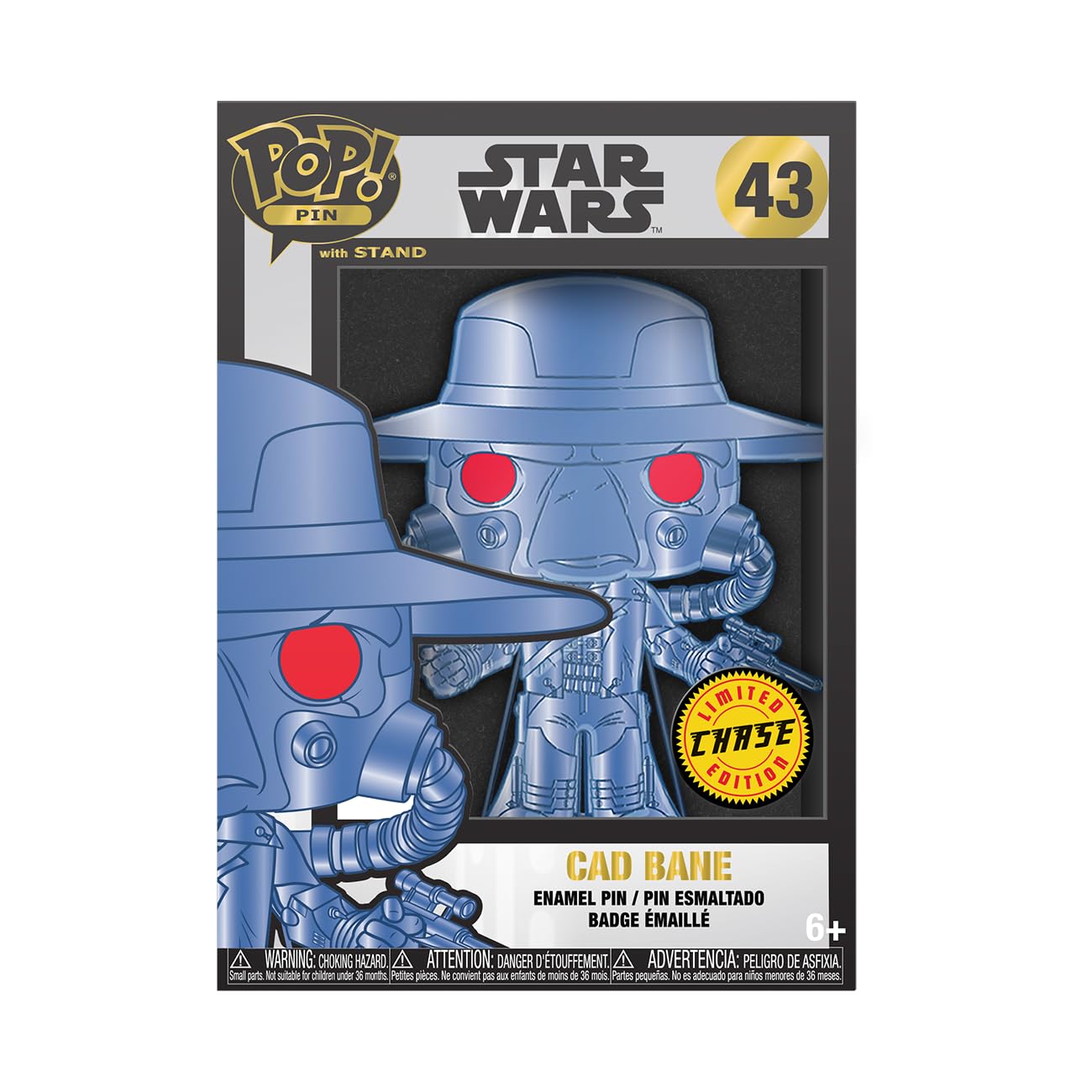 Funko Group POP! Large Enamel Pin Star Wars: Clone Wars - Cad Bane - Star Wars Enamel Pins - Cute Collectable Novelty Brooch - do plecaków i torebek - pomysł na prezent - Official Merchandise