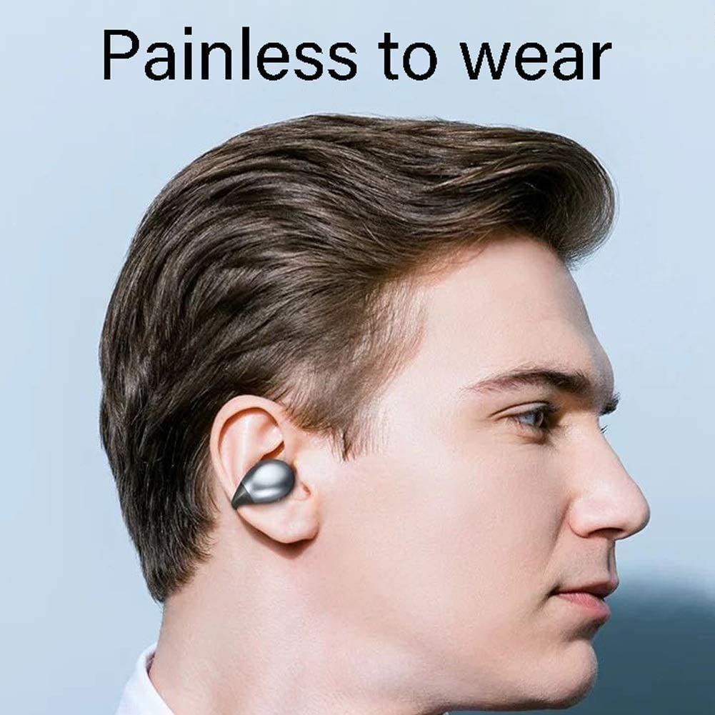 Auriculares ConduccióN ÓSea Audífonos Inalámbricos Verdaderos Auriculares Bluetooth 5.0 Con Estuche De Carga Inalámbrico De 2000 MAh Auriculares Estéreo Hi-Fi A Prueba De Agua Auriculares Con Micrófon