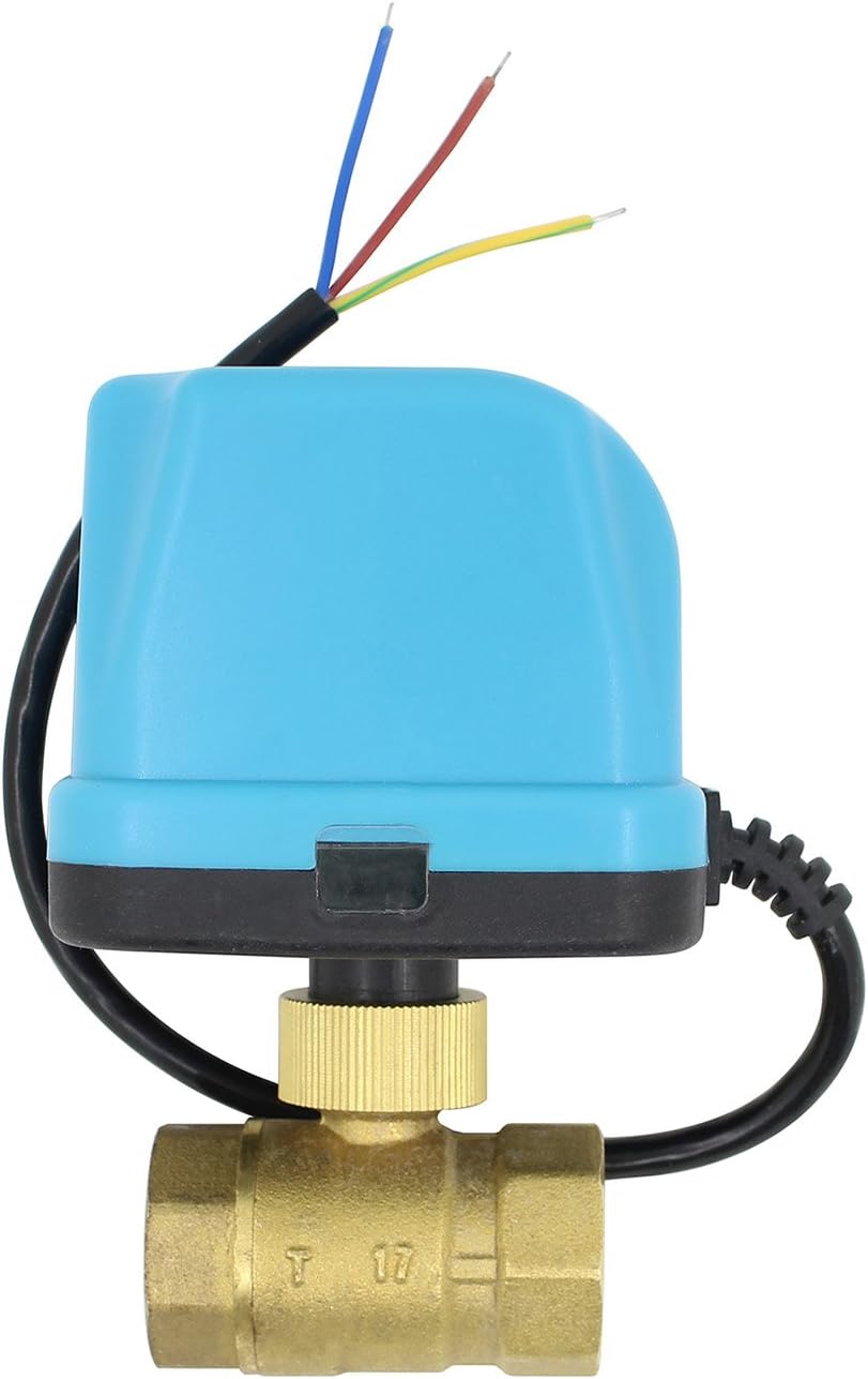 NPT 24v AC motorized ball valve 1/2 3/4 1 1-1/4 1-1/2 2 inch electric ball valve (3/4 inch NPT)
