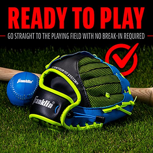 Franklin Sports Neo-Grip Teeball Gloves, Blue - image 8