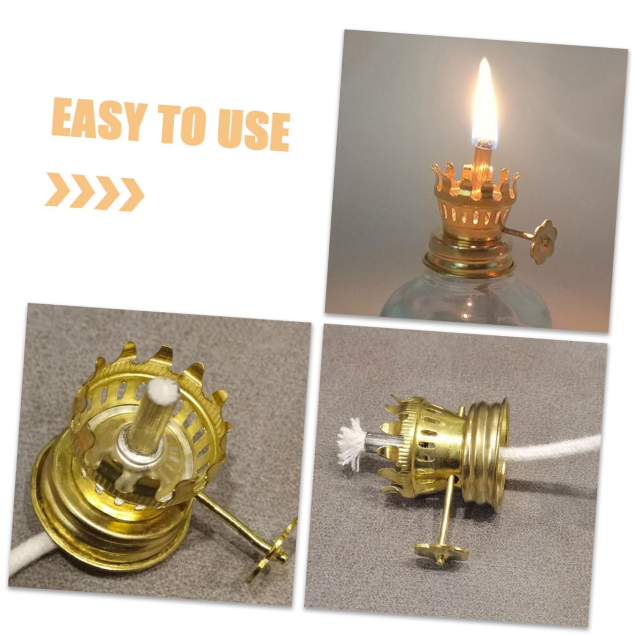 OSALADI 10pcs Oil Lamp Accessories Flame Oil Lamp Wicks for Easy Installation Wide Compatibility Vintage Lanterns Safe and Practical Replacement Fittings