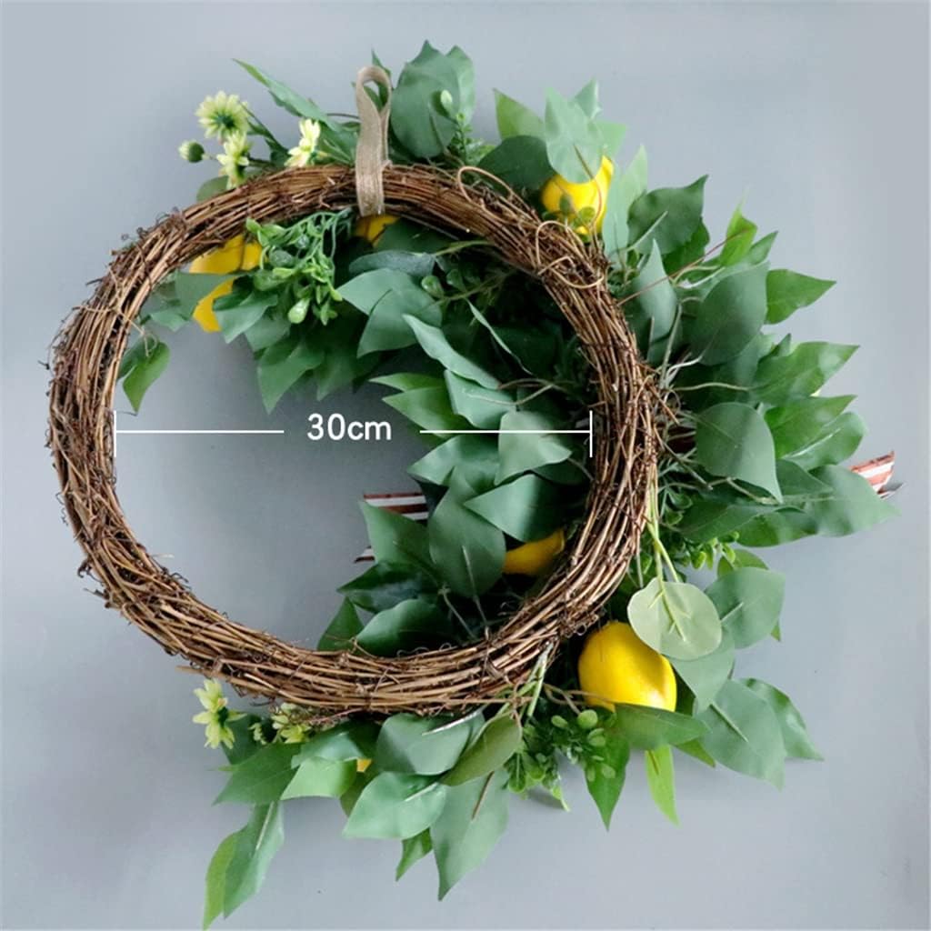 Simulated Lemon Wreath Wall Hanging Holiday Wall Decorations Wall Decorations Door Hanging Wreath