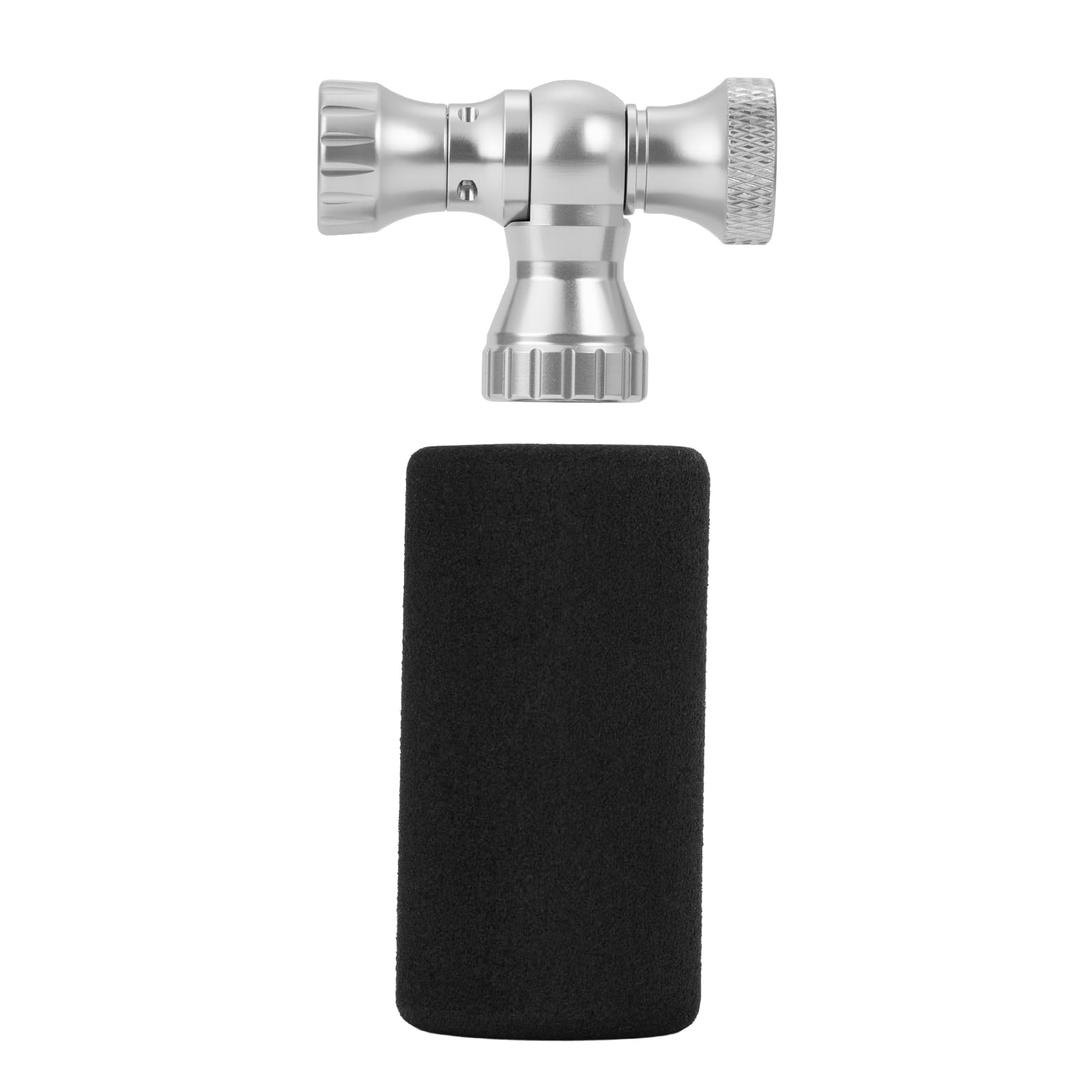 ROCKBROS Bomba de Aire CO2 para Bicicleta, Inflador de Aluminio para Válvulas Presta y Schrader, Inflado Rápido, Portátil y Compacta para Neumáticos de Carretera y MTB (Cartucho No Incluido)