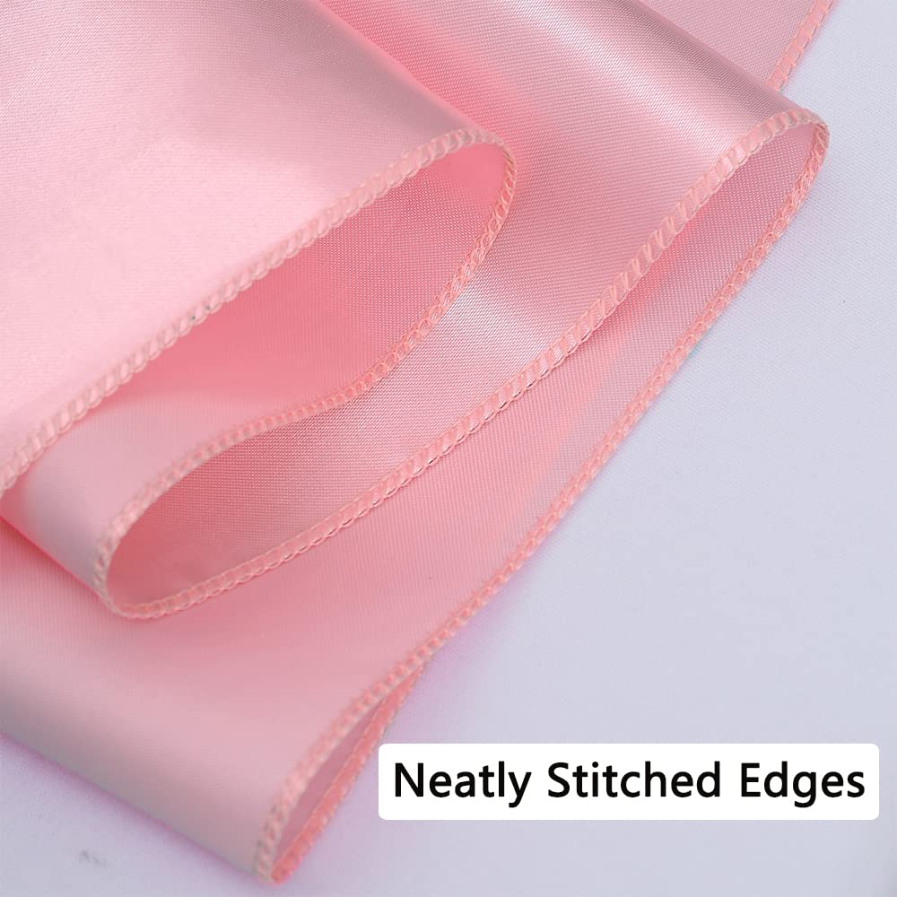 Stuhlschärpen aus Satin, für Geburtstag, Hochzeit, Party, Babyparty, Dekoration, Altrosa, Satin-Stühle, Schleifen, Schärpen für Klappstühle, Bankett, Stuhl, 50 Stück