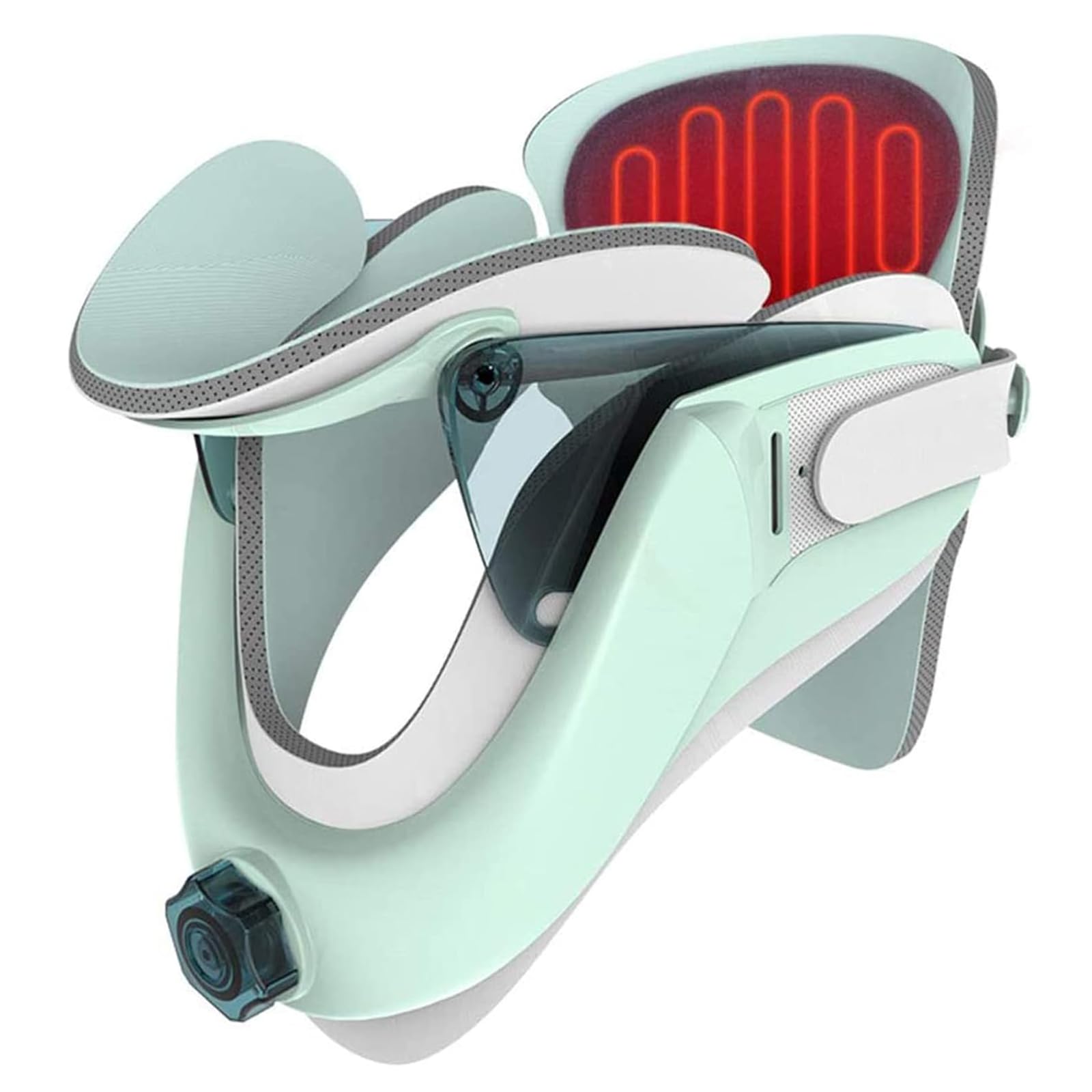 NGARY Dispositivo di trazione per Collo cervicale, tutore per Collo Gonfiabile Regolabile, barella per Collo ergonomica con Supporto airbag, per decompressione per alleviare Il Dolore al Collo
