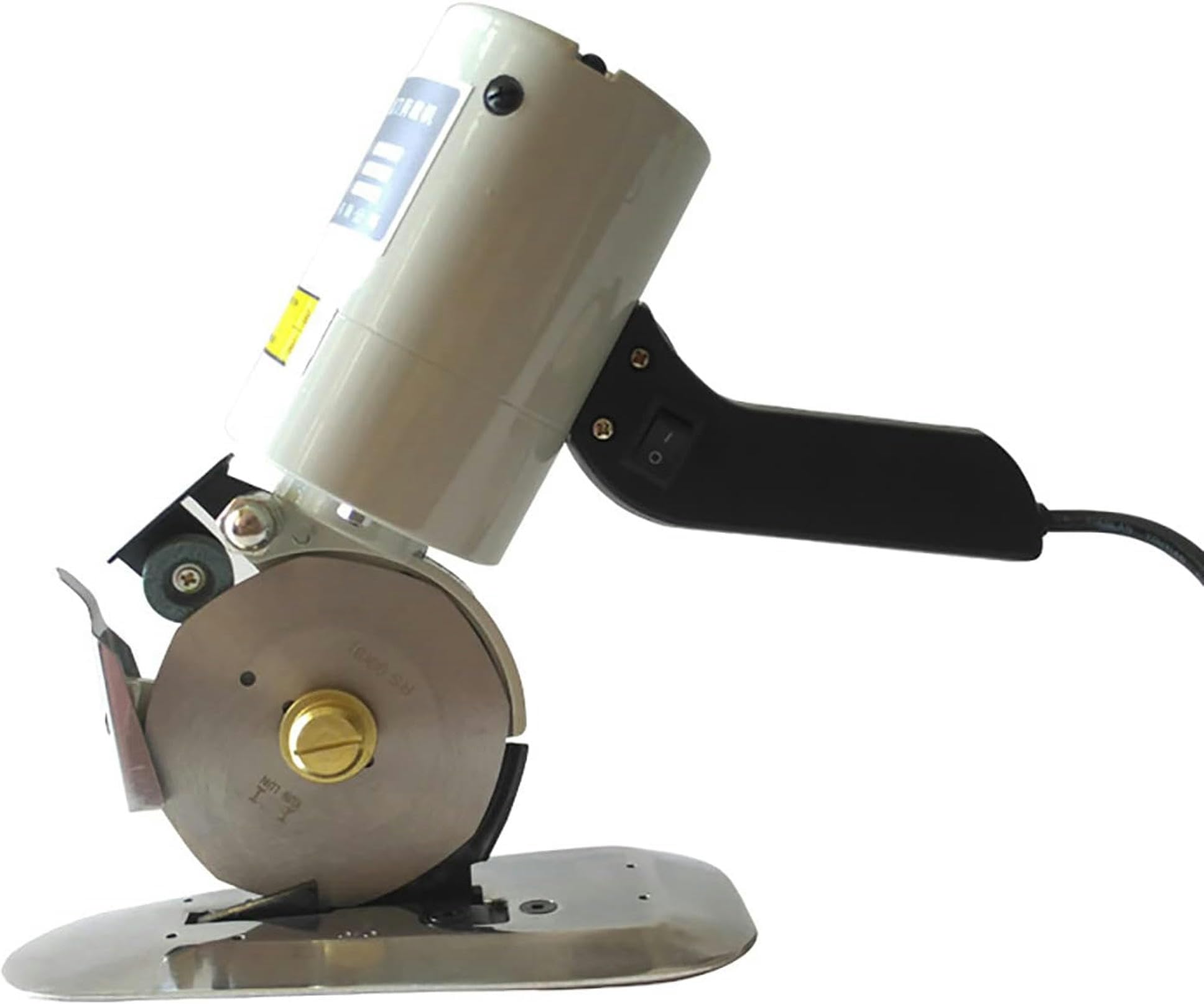 Cortador De Tela Circular Eléctrica, Cortador Rotativo De Tela Ligera, Grosor De Corte Máximo De 30 Mm, con Función De Afilado Y Dispositivo Protector Elevable, para Cuero De Alfombra