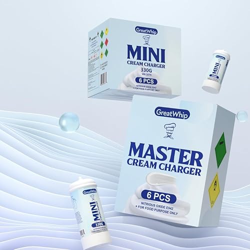 Miniatura 7 de GreatWhip Cargadores de crema batida, cilindro del cargador de la crema del látigo 11.64 oz, 1 cilindro