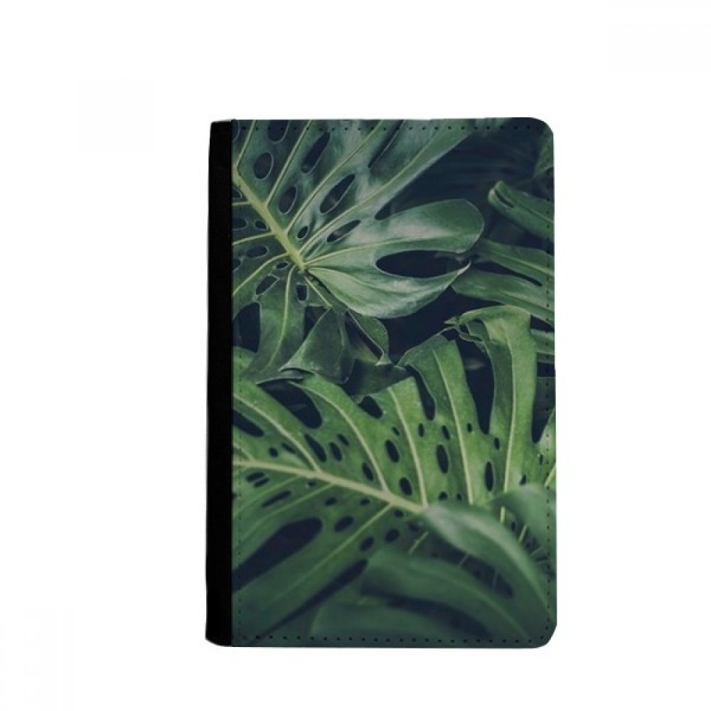 Green Leaf Plant Picture Night Nature Passport Holder Notecase Burse Wallet Cover Card Purse