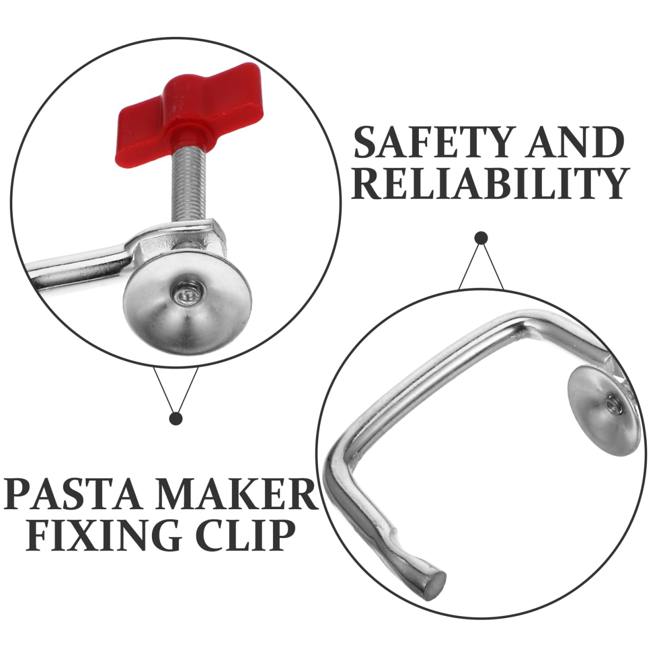 Mikinona Clip de fijación universal para máquinas de pasta, abrazadera de mesa robusta para fácil manejo y mantenimiento, accesorios prácticos para un uso óptimo