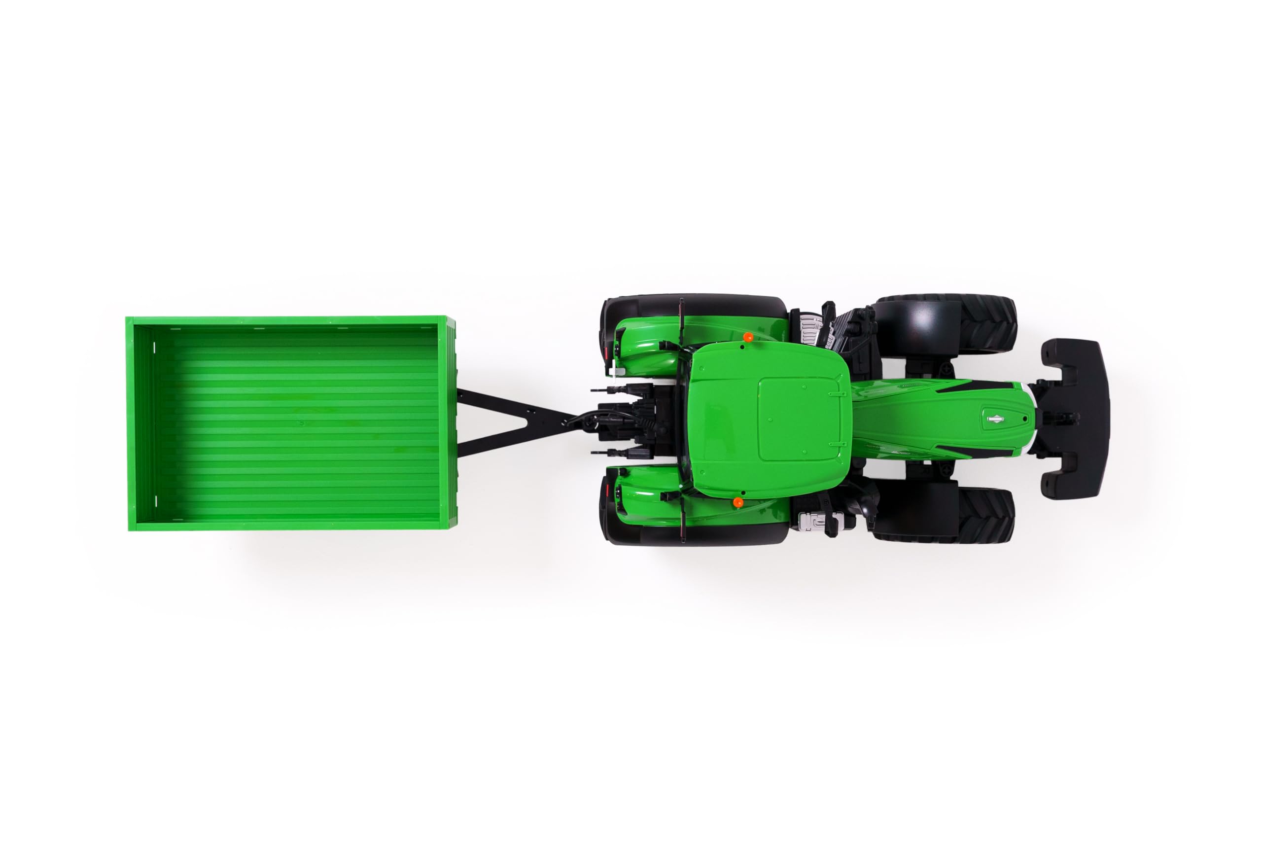 Carson 1:16 Deutz-Traktor 8280 TTV mit Anhänger 100% RTR - RC Traktor, Ferngesteuertes Fahrzeug mit Licht und Sound, inkl. Batterien und Fernsteuerung, Ferngesteuerter Bulldog