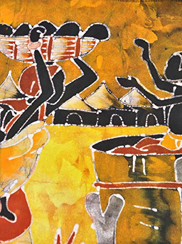 Amazon.co.jp: アフリカ バティック 絵画 【アフリカ プリミティブ