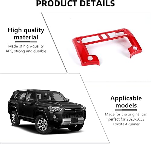 Miniatura 10 de RAZPOY Cubierta de panel de navegación para 4Runner 2020+, cubierta de consola central, cubierta de tablero GPS, compatible con accesorios