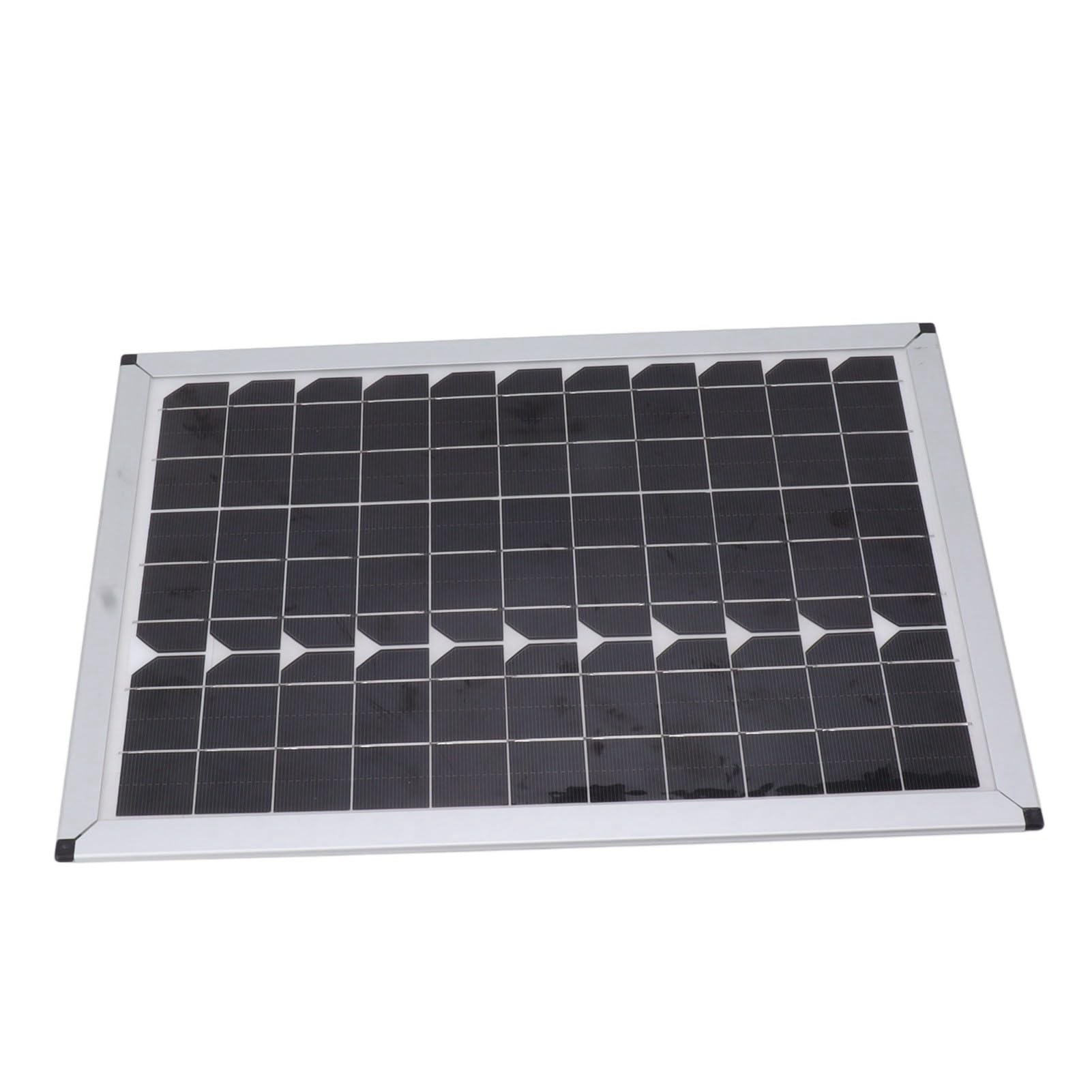 EMUKOEP Pannello Solare 100W 18V Silicio Monocristallino 15.7in Lungo 10.8in Ampio Caricatore Pannello Solare Portatile per Lampada Portatile per Auto