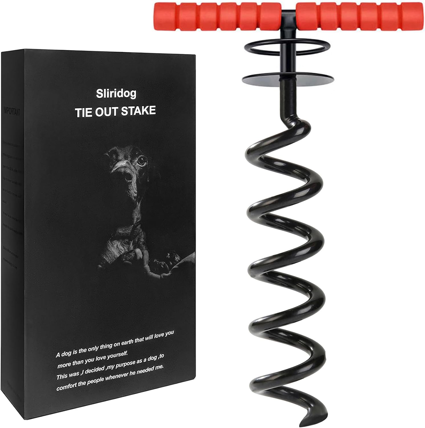 Sliridog Dog Tie Out Stake,Heavy Duty Dog Stake for Large