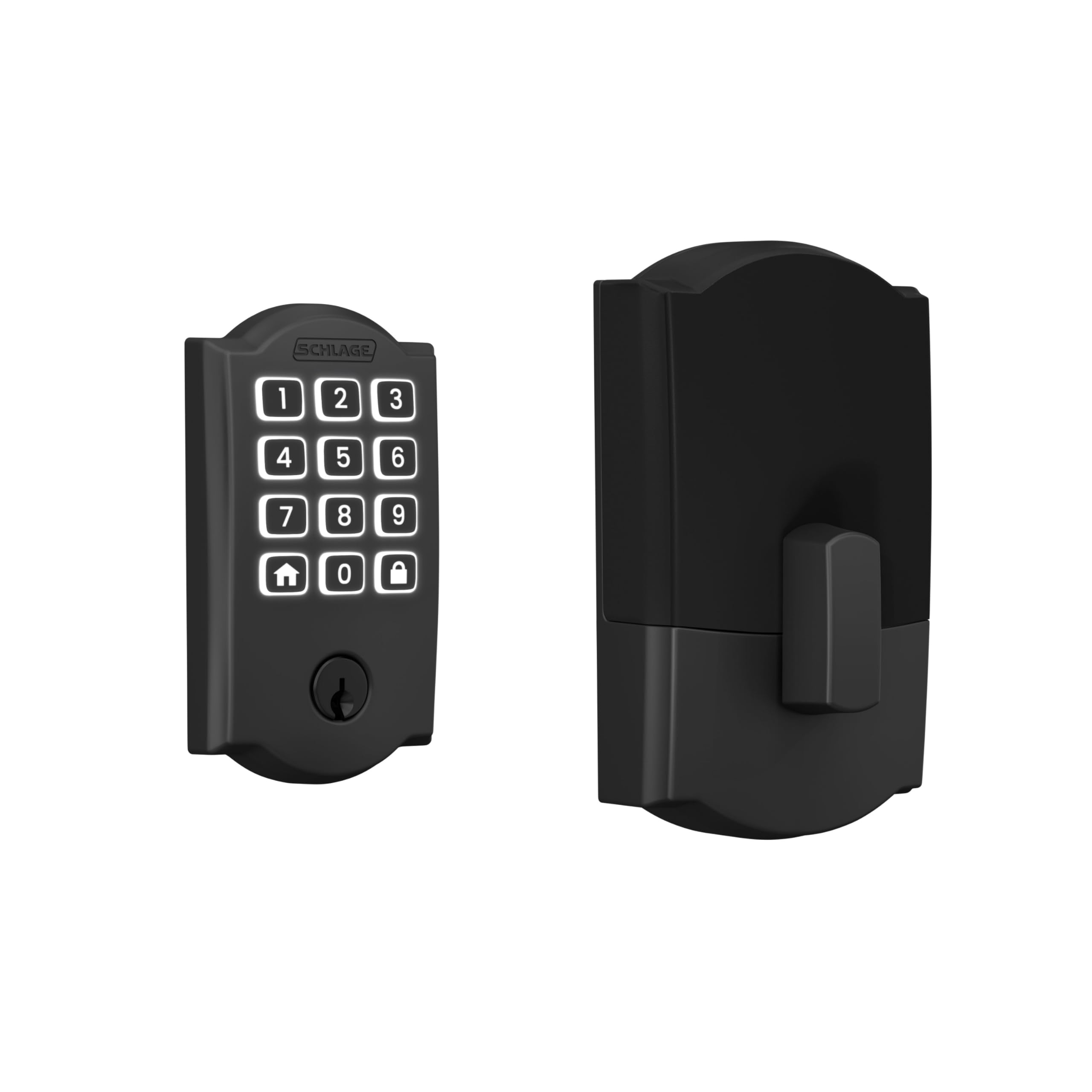 Schlage Arrive Smart WiFi Deadbolt Lock with Century Trim, Matte Black