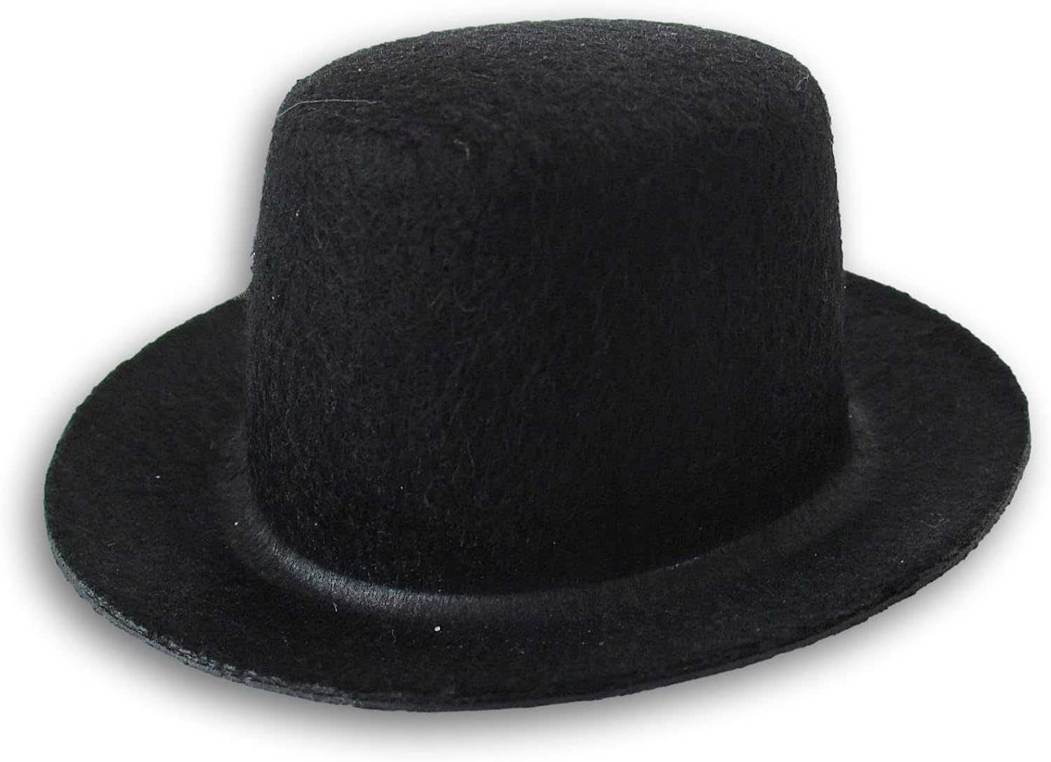 Christmas Crafts Black Mini Felt Top Hat Decoration 3.75