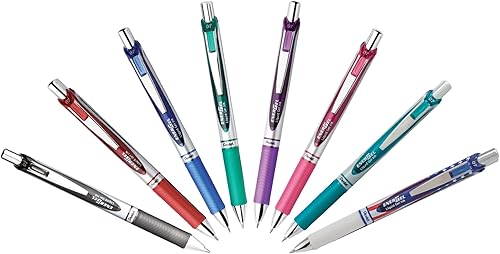 Pentel EnerGel RTX Bolígrafo de gel líquido retráctil, punta media, 0.028 in, barril surtido, tinta surtida