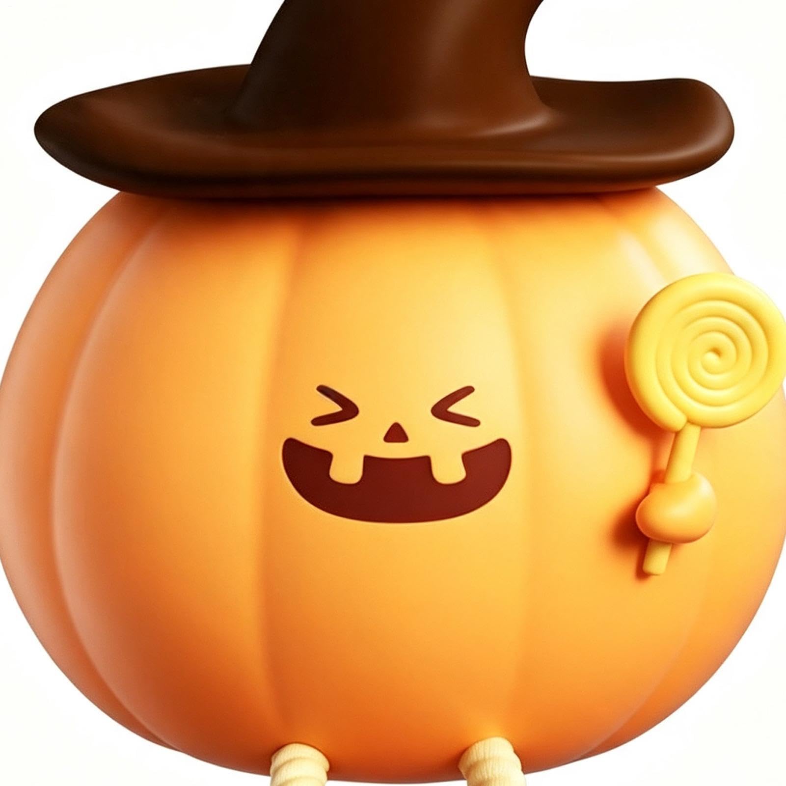 Halloweenowe Lampki Nocne Z Dynią Urocza Ładowalna Bezprzewodowa
