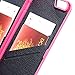 iPhone 6S Plus Wallet Mirror Case for Girl -Tstar (TM) Creative Mirror Design with 3 Card Holder Slot Protective Hard Case for Apple iPhone 6 Plus & iPhone 6S Plus -5.5 Inch (Rose)