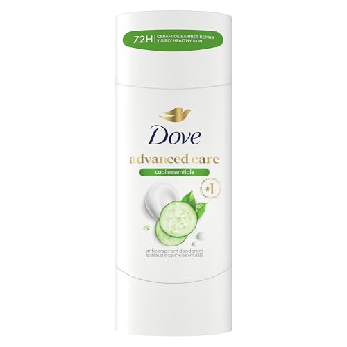 Image of Dove Advanced Care Antiperspirant Deodorant for Women Cool Essentials 72 Hour Sweat & Odor Protection 2.6 oz