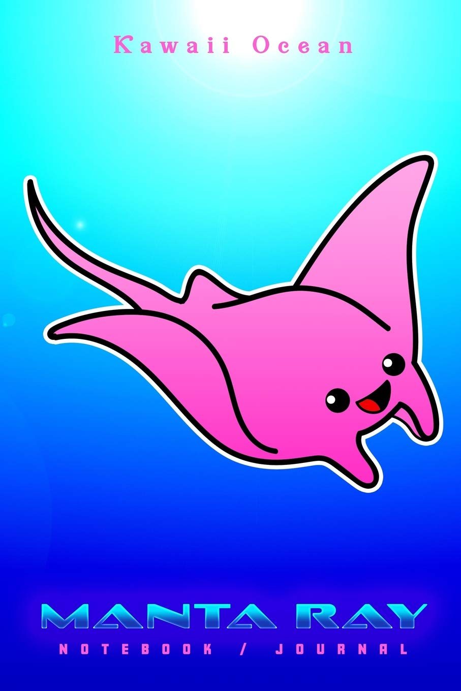 Manta Ray Notebook Journal by Kawaii Ocean