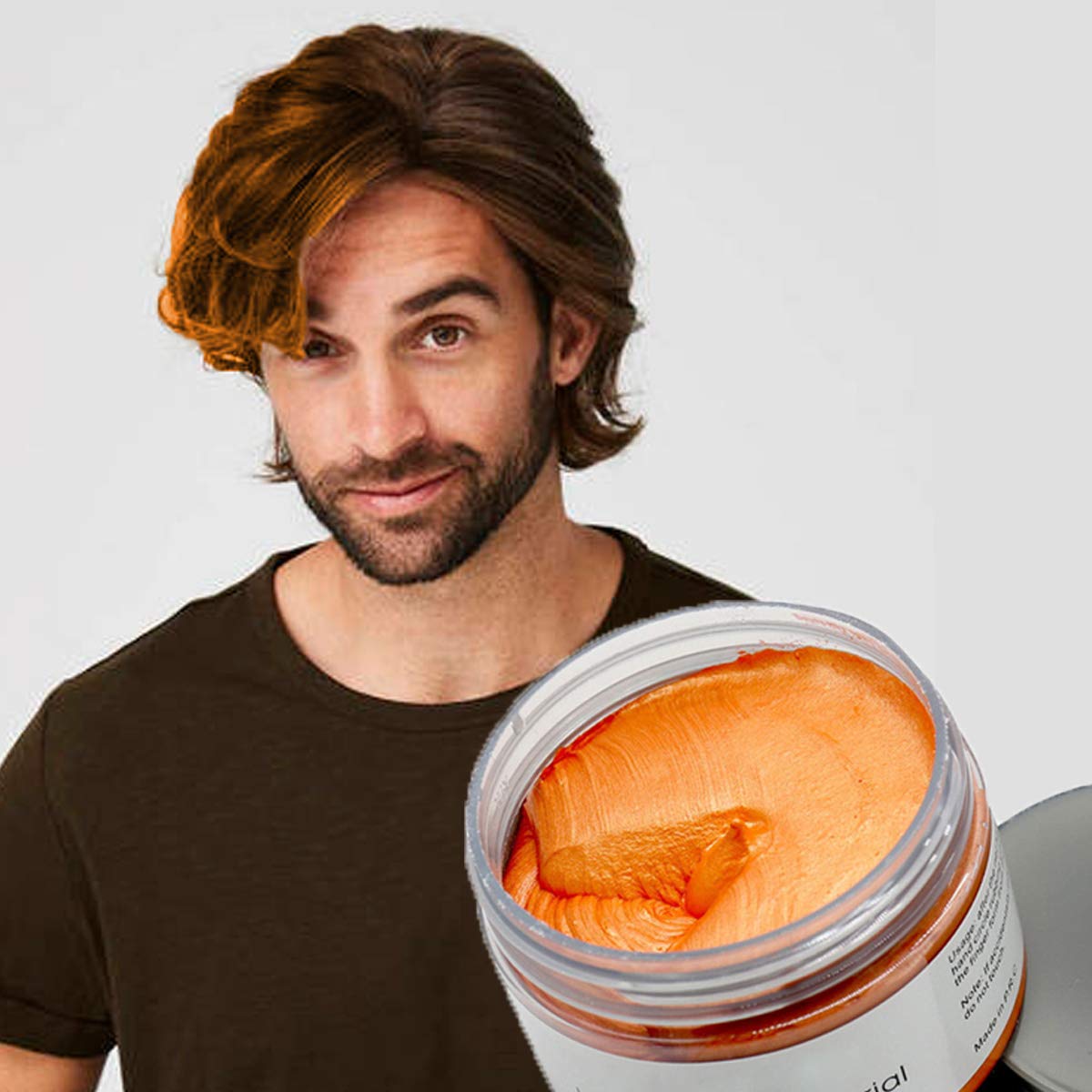 Natural Hair Wax Color Styling Cream Mud Adofect Natural Hairstyle Dye