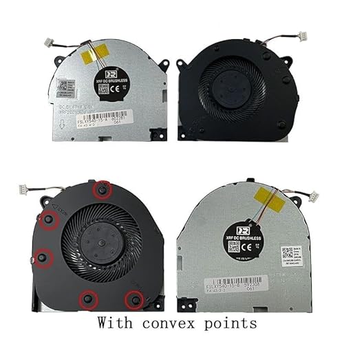 ノートパソコン VGA/GPU CPU 冷却ファン クーラー Legion Y540 Y540-15 Y540-15irh GTX1660 TI EG75070S1-1C030-S9A 1C010 1C020 用(WHITE)