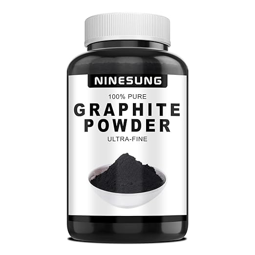 Pure Graphite Powder, 44-Micron Ultra-Fine Graphite Powder, Excellent Dry Powdered Graphite's Lubricant, Amazing Artistic Powdered Graphite's for Sketching, Drawing, Pencils, Locks - 8 oz