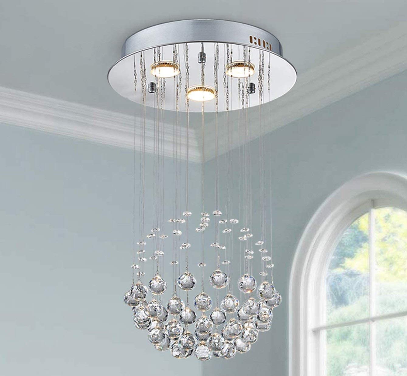 Saint Mossi 3-Lights K9 Crystal Chandelier