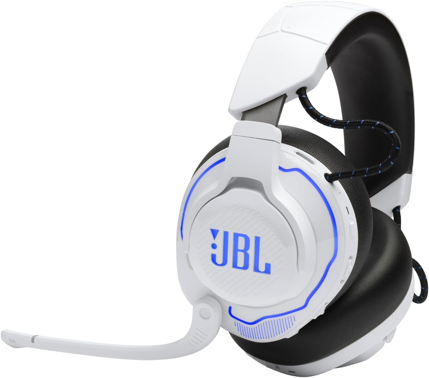 Quantum 910P - Wireless Consol Over-Ear Gaming Headset with Head Tracking-Enhanced, Active Noise Cancelling and Bluetooth, QuantumSPATIAL 360, Hi-Res Certified, Low Latency Wireless (White)