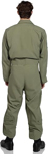 Miniatura 2 de Leg Avenue Traje de vuelo Top Gun para hombre forro polar verde con licencia oficial de star wars silent one crew