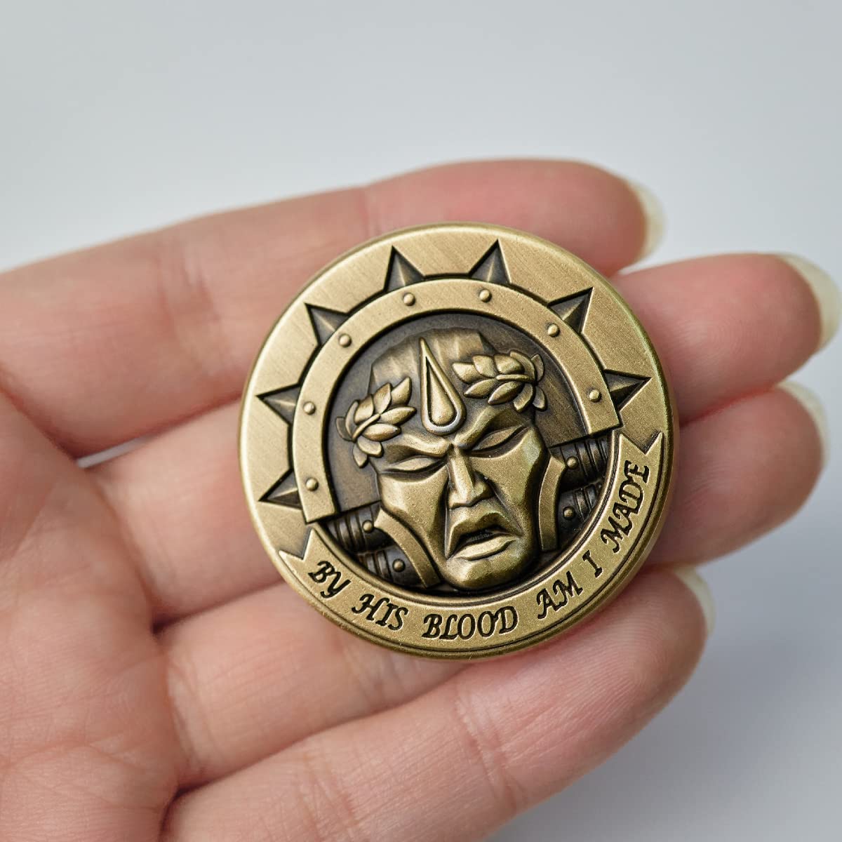 Starforged – Pièce De Monnaie Sanguinius Blood Angels – 40 Mm, 40 G – Collection Warhammer 40k – Sous Licence