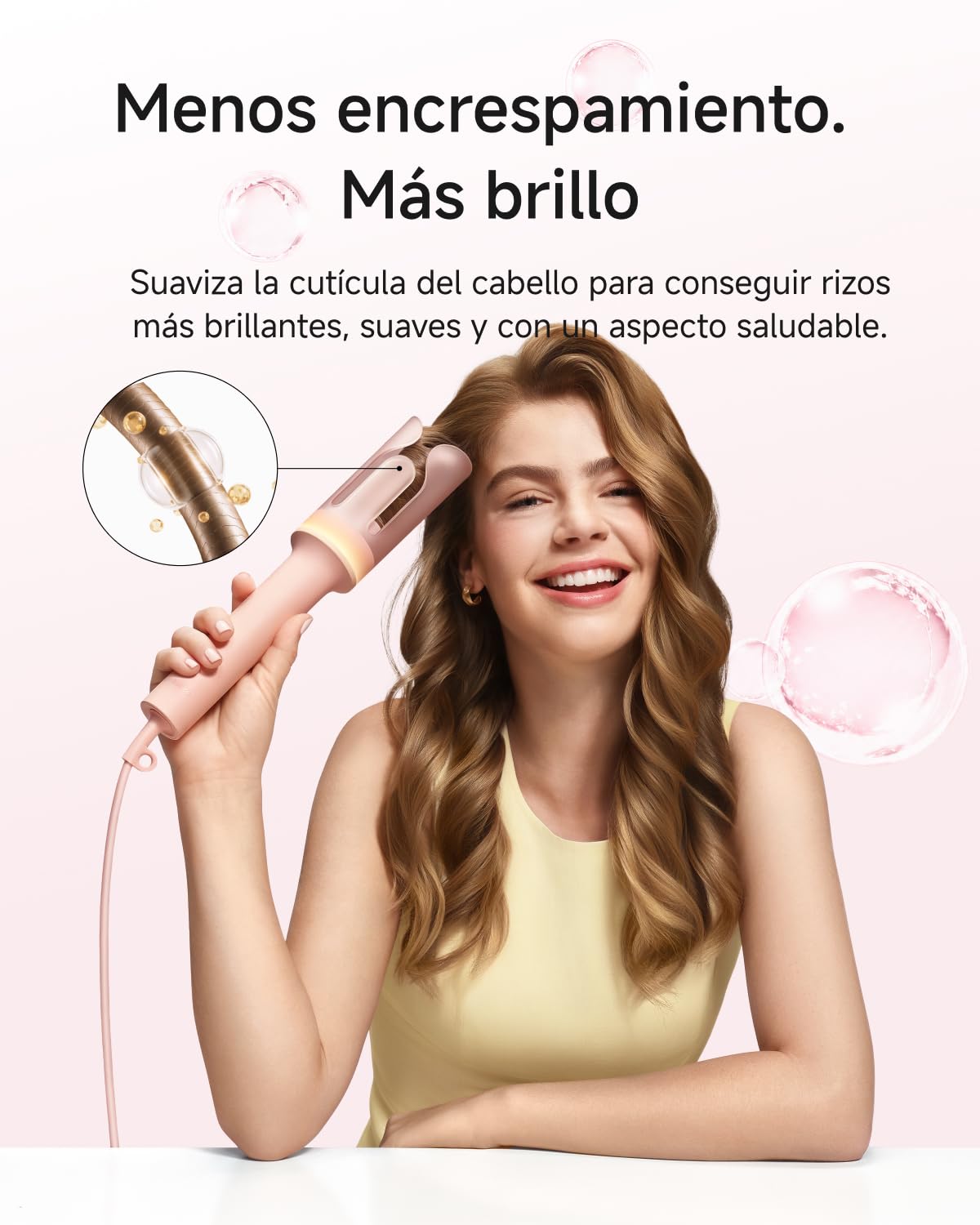 Laifen AutoCurl Rizador Automático, 32 mm, 2 Modos, 200M Iones