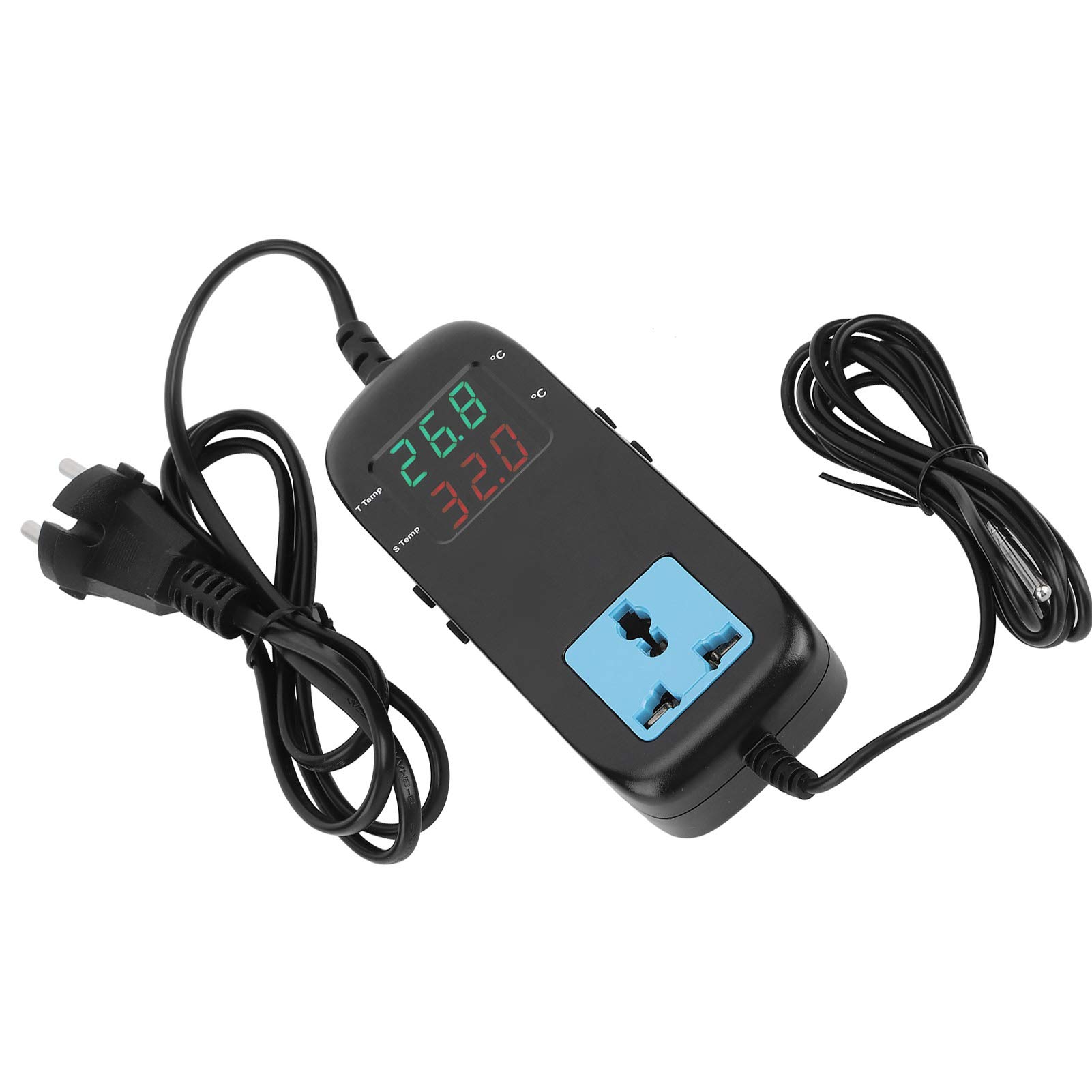 Digitale Thermostatbirne, Inkubatorthermostat Elektronischer Heizthermostat Digitaler Temperaturregler EU 90V ~ 250V