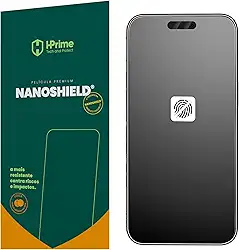 Pel�cula Nanoshield Fosca Premium HPrime para iPhone 15 Pro Max Tela de 6.7 Prote��o Anti Impacto Anti Reflexo e Digital